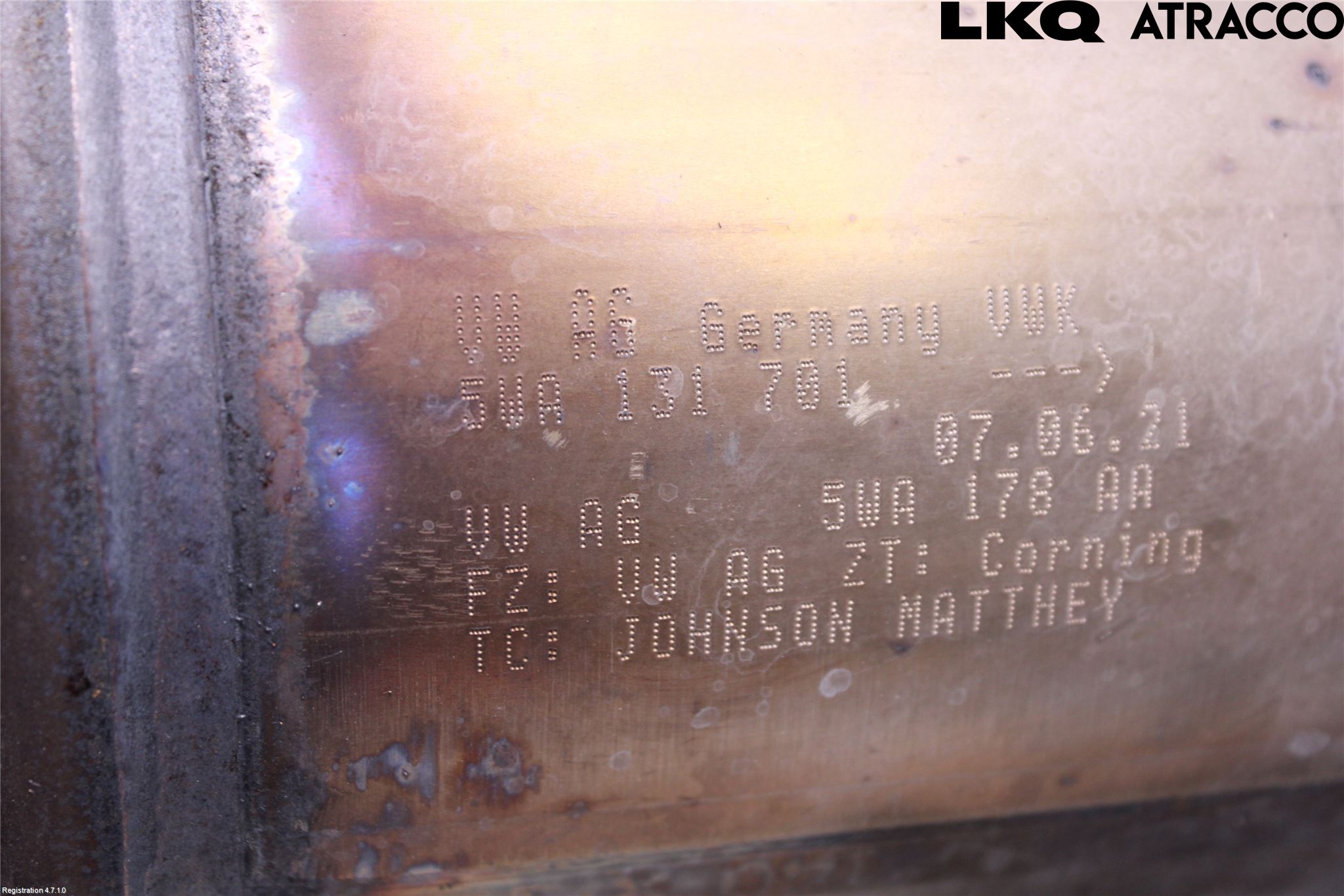 Volkswagen VW GOLF / E-GOLF VIII 20- Katalysator