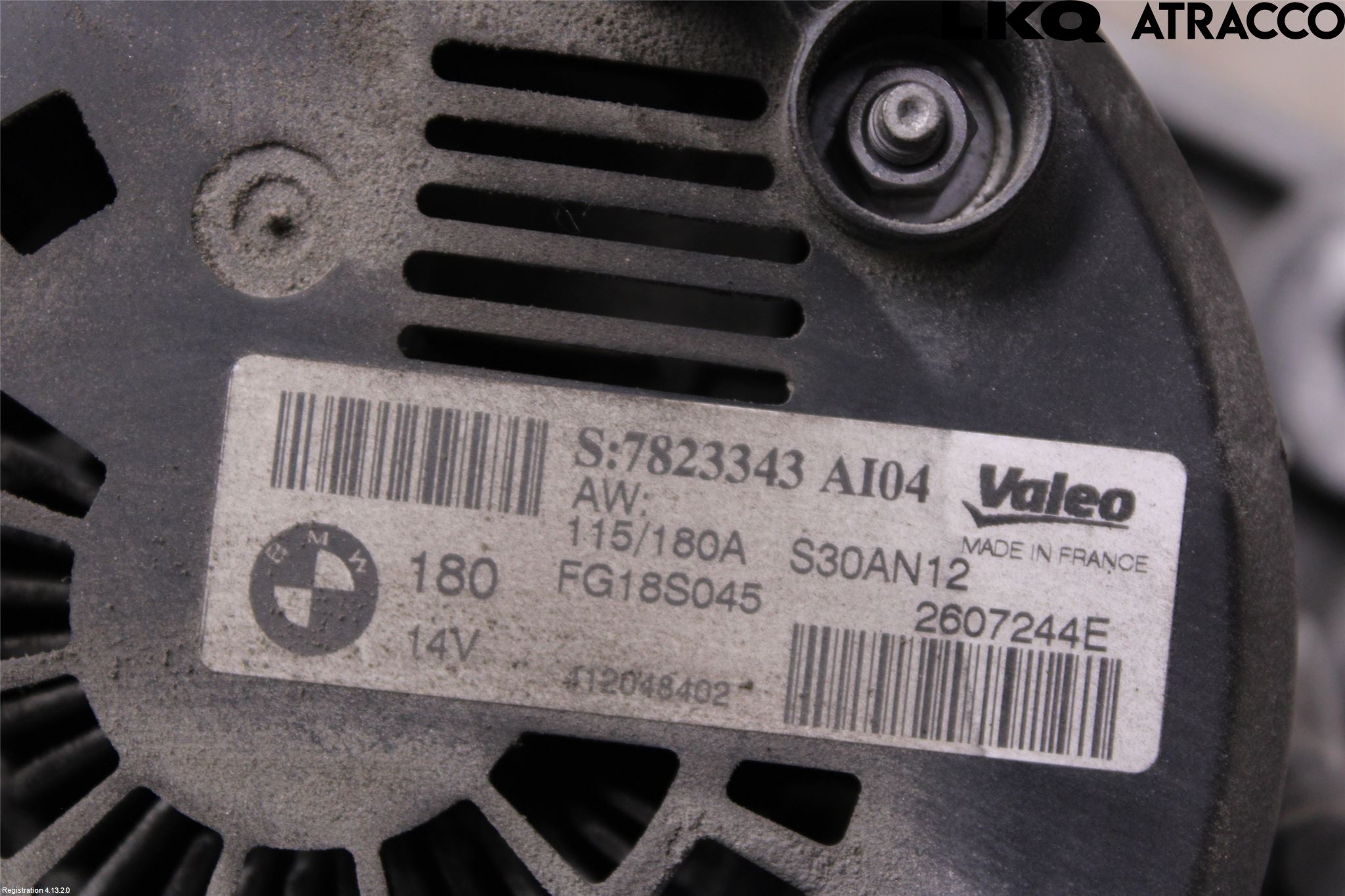 BMW 3 F30/F31/F80 12-19 Generator