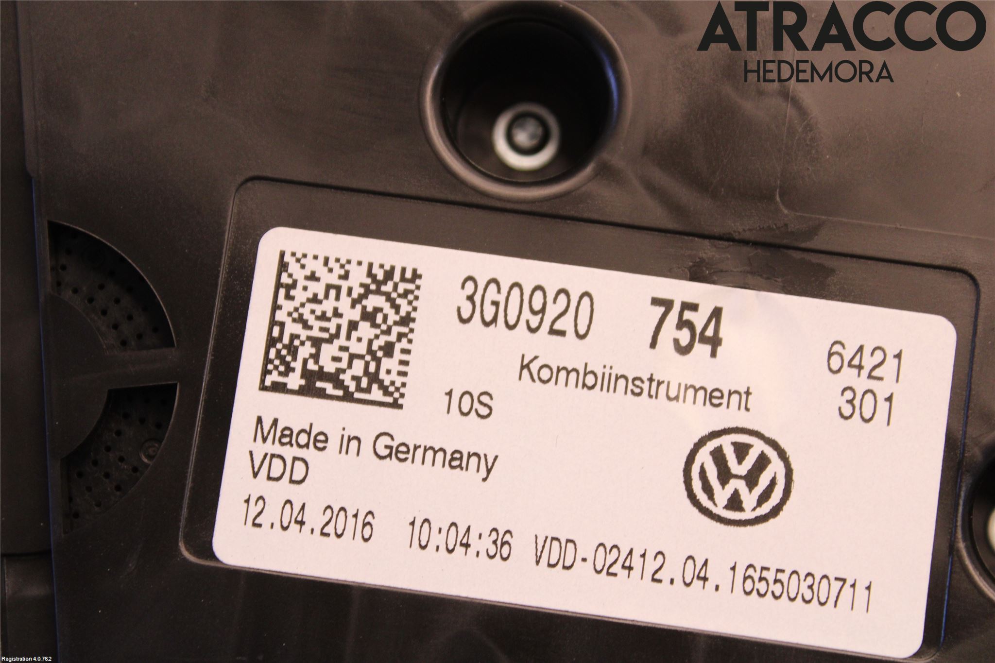 Volkswagen VW PASSAT 15-19 Instrument Komb