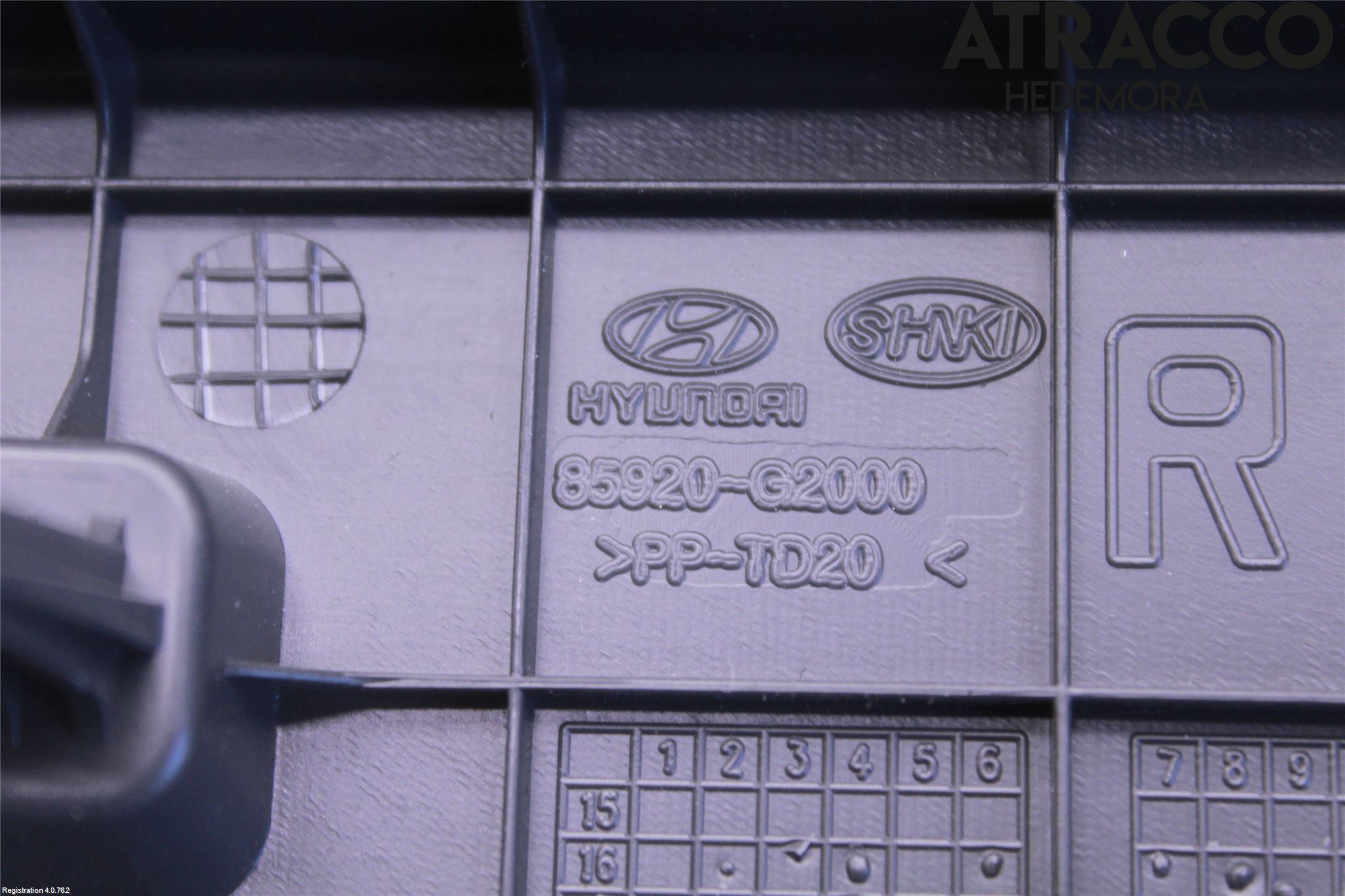 Hyundai IONIQ AE 17-22 Inredning Bakluckeklädsel