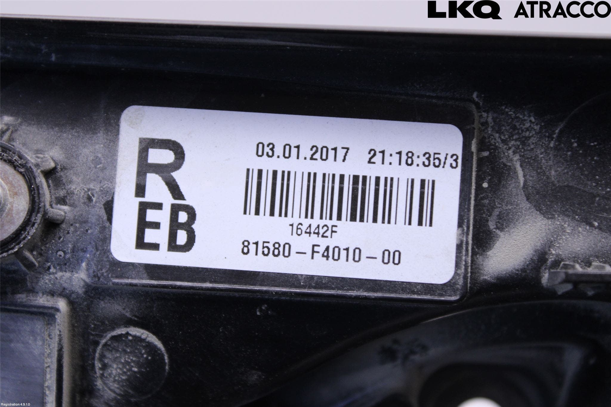 Toyota C-HR 16-23 Bakljus Lucka Hö