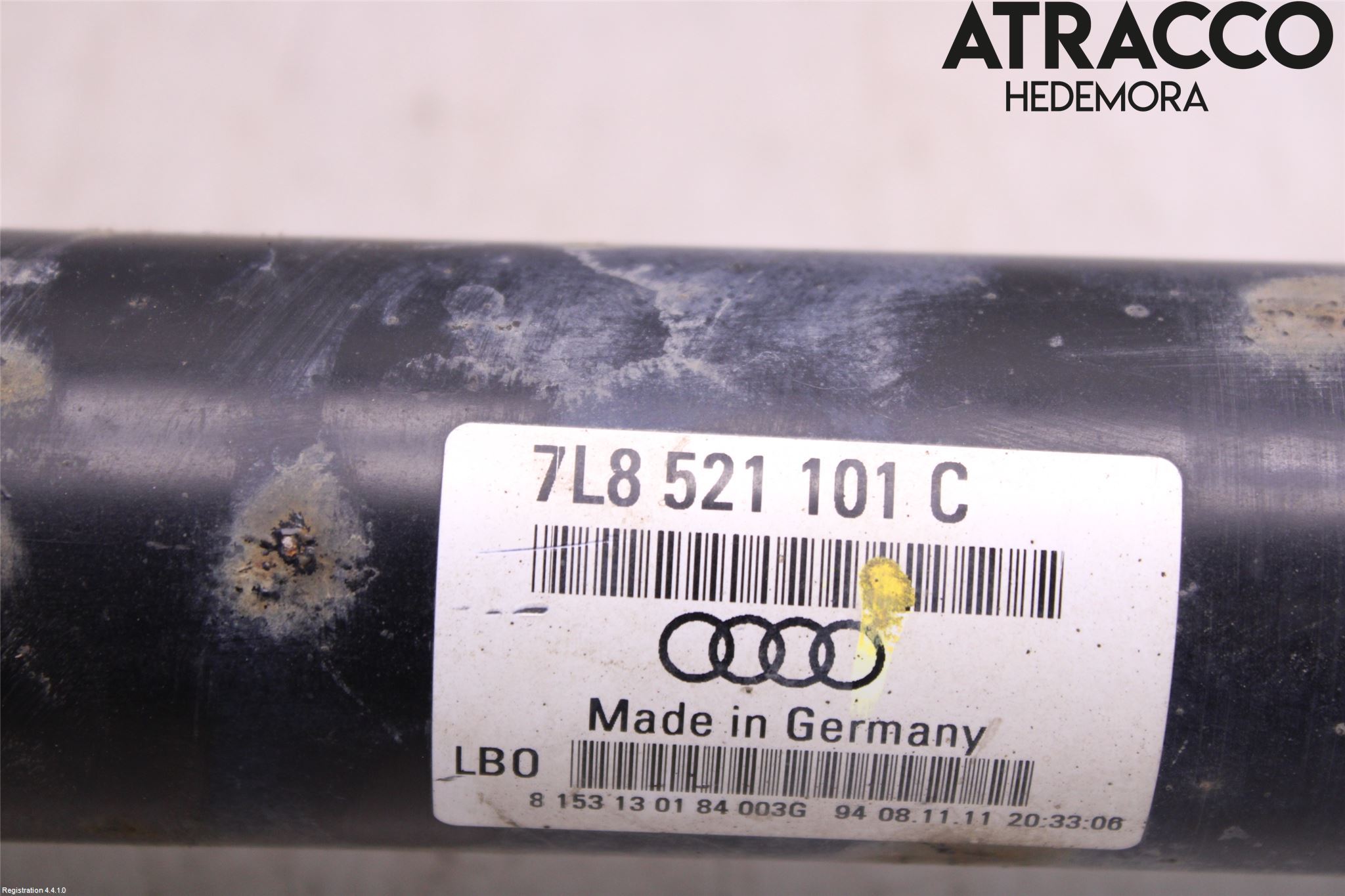 Audi A8/S8 4H 10-17 Mellanaxel Främre 4Wd