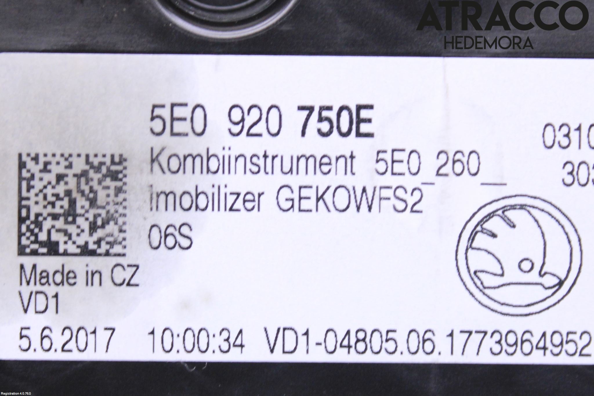 Skoda OCTAVIA (5E) 13-20 Instrument Komb