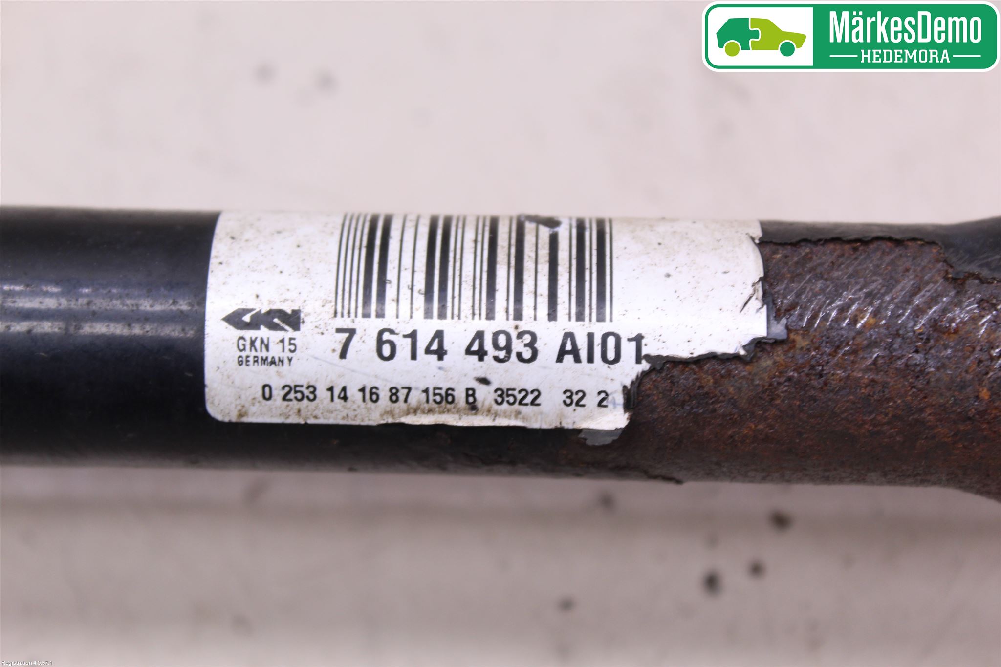 BMW X3 F25 10-17 Drivaxel Bak Vänster