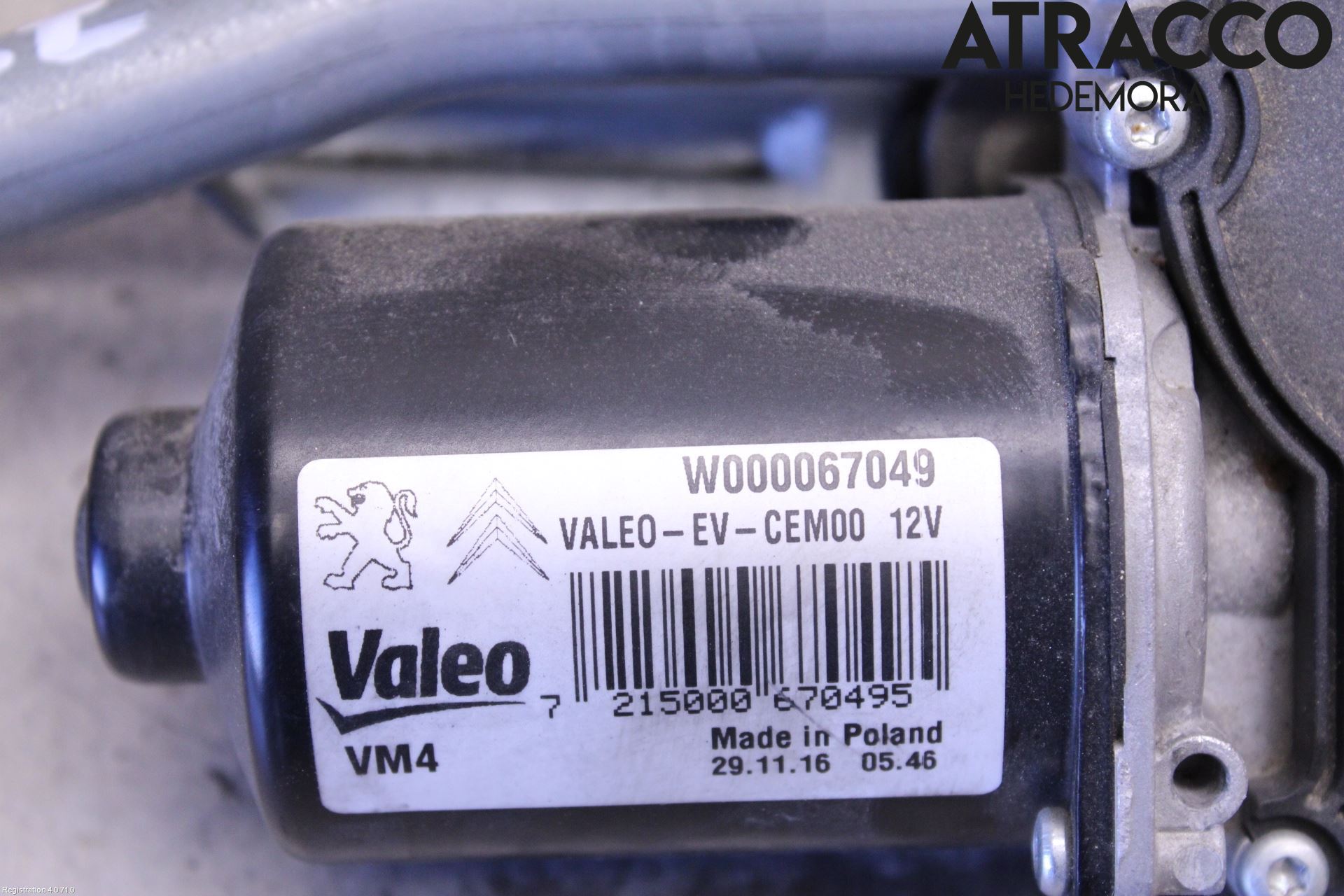 Peugeot EXPERT/E-EXPERT 17- Torkarmotor Vindruta