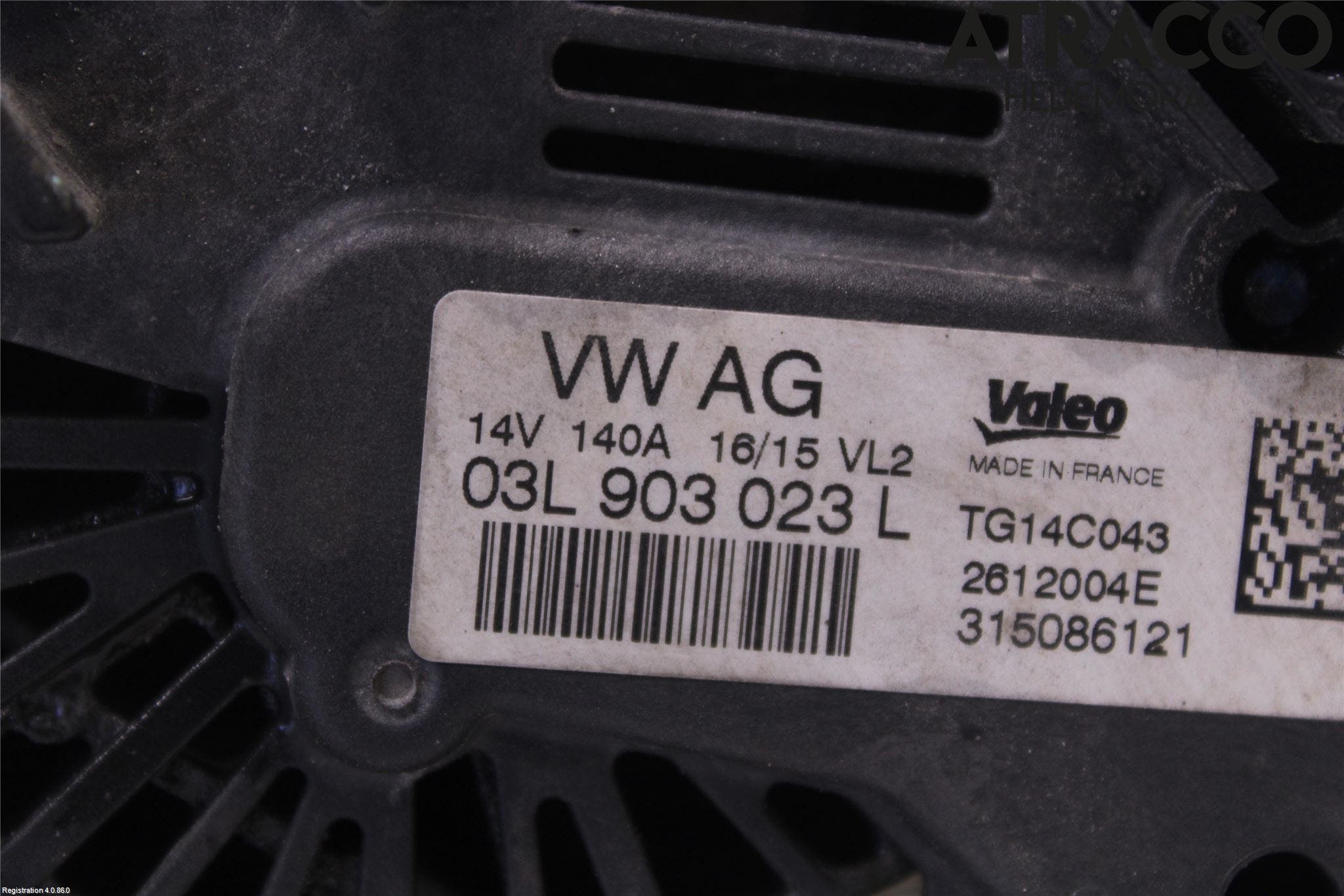 Volkswagen VW PASSAT 15-19 Generator