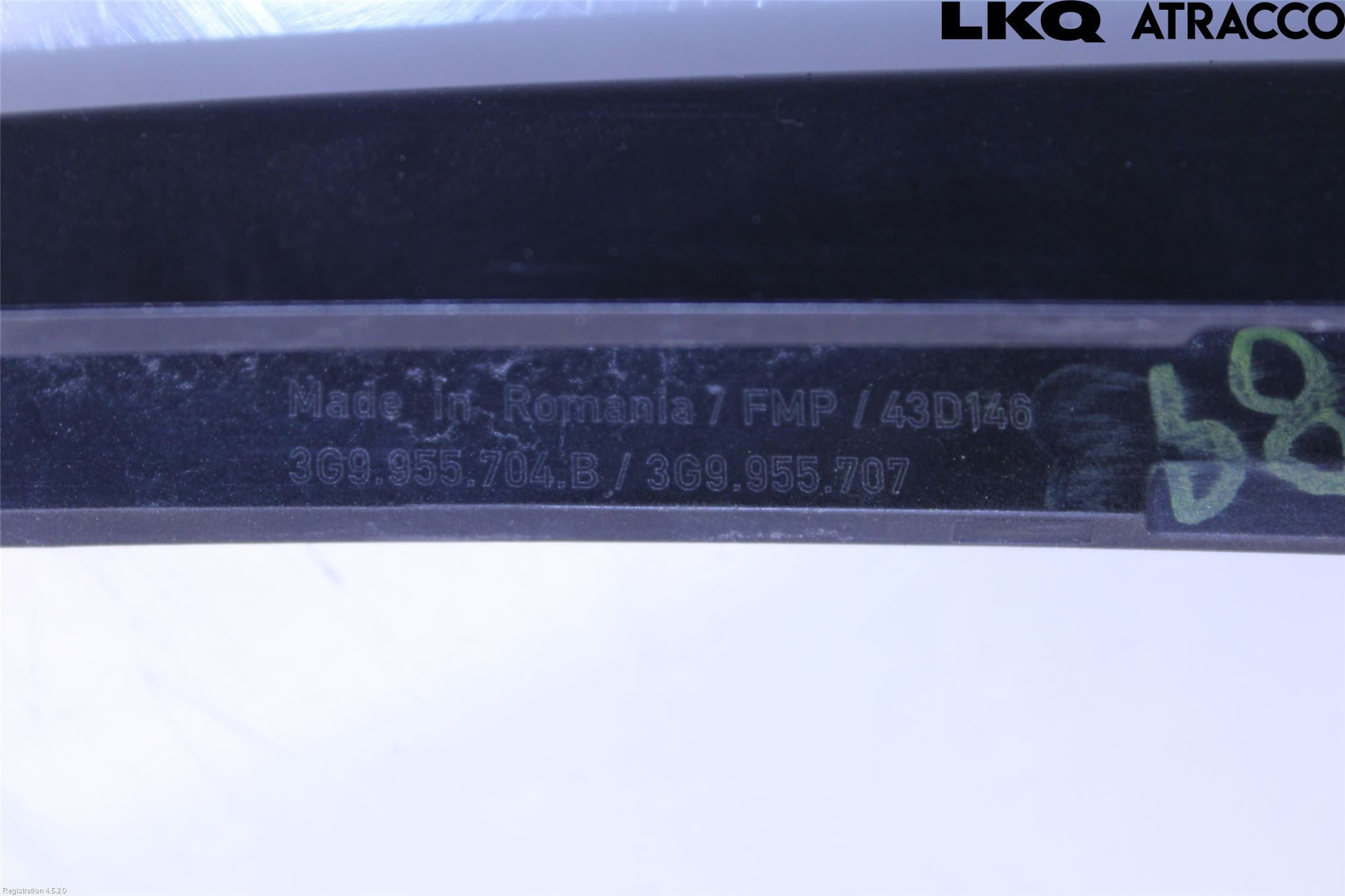 Volkswagen VW PASSAT 15-19 Torkararm-Bakruta