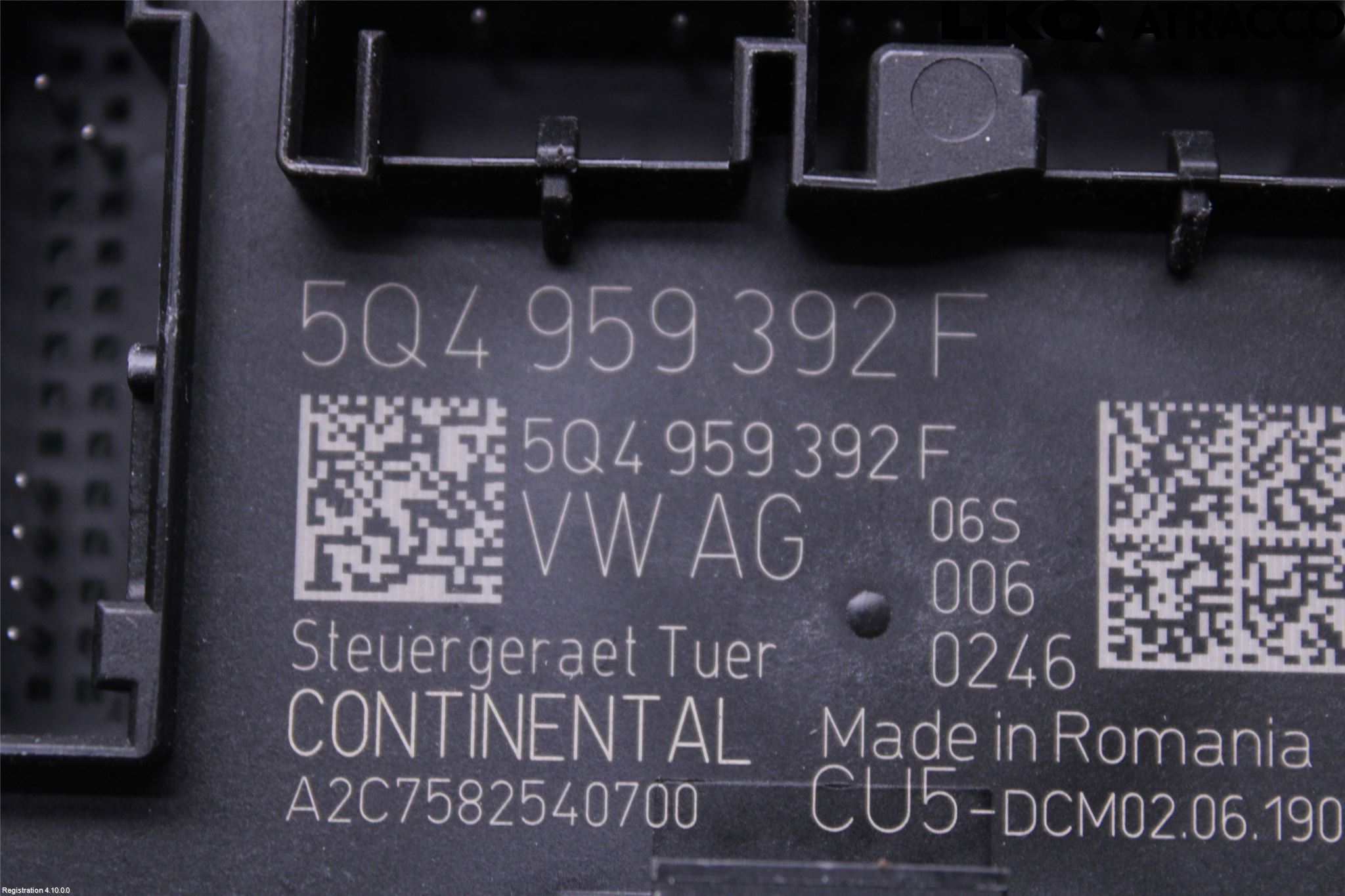 Volkswagen VW CRAFTER II / E-CRAFTER 17- Styrenhet Dörr