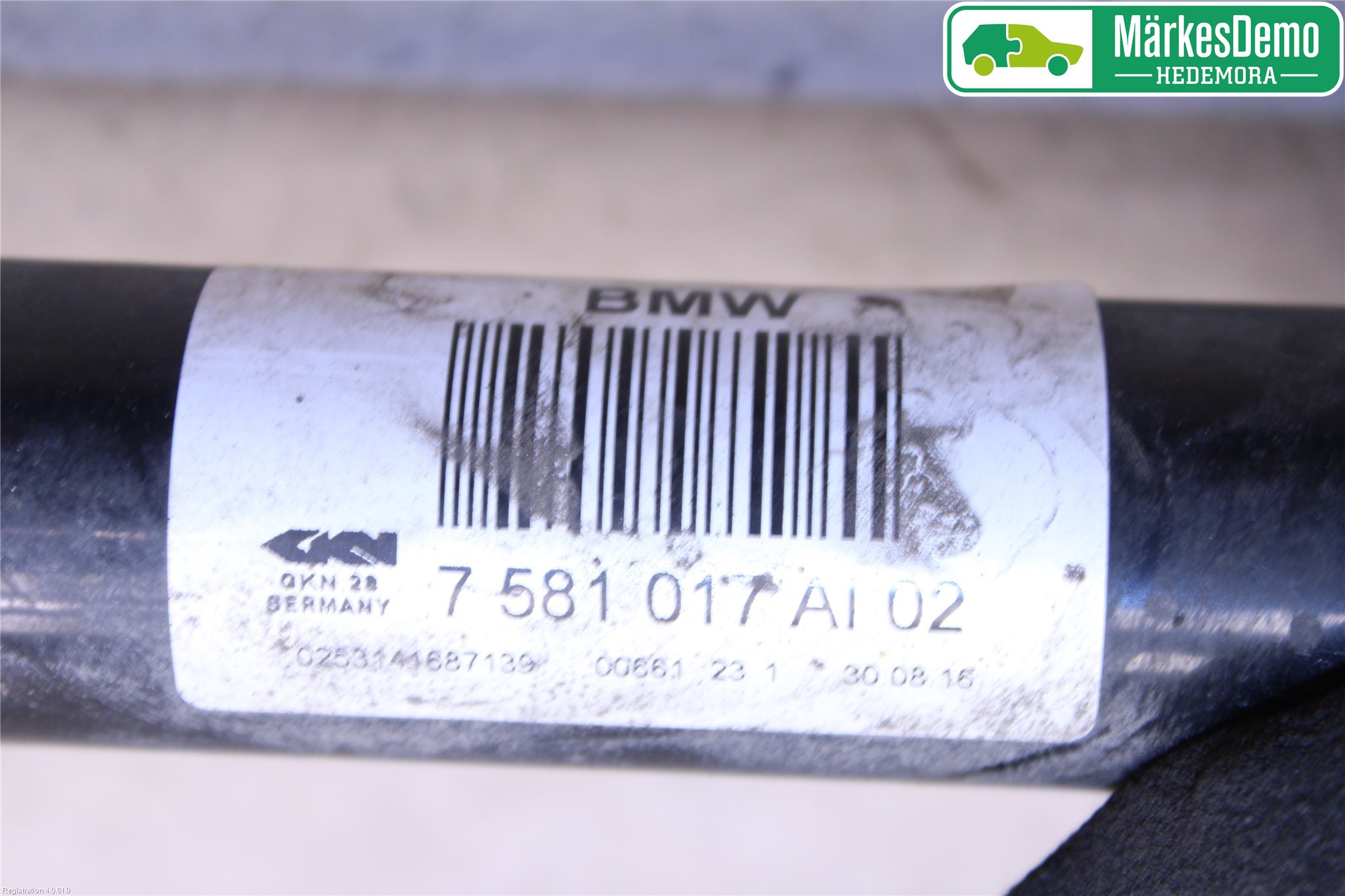BMW 5 F10/F11/F18 09-17 Drivaxel Bak Vänster