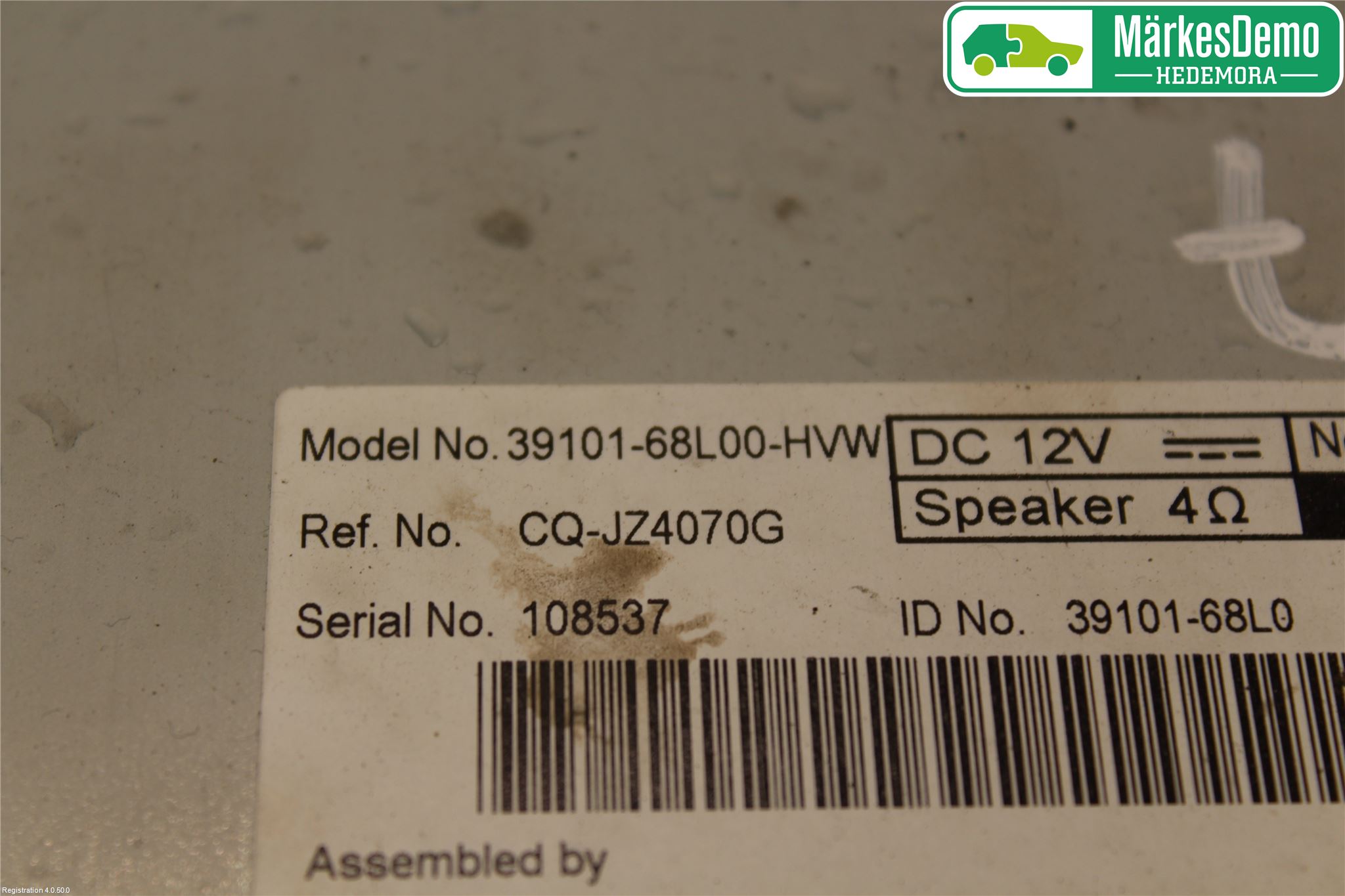 Suzuki SWIFT 11-16 Cd Radio - Multimediapanel