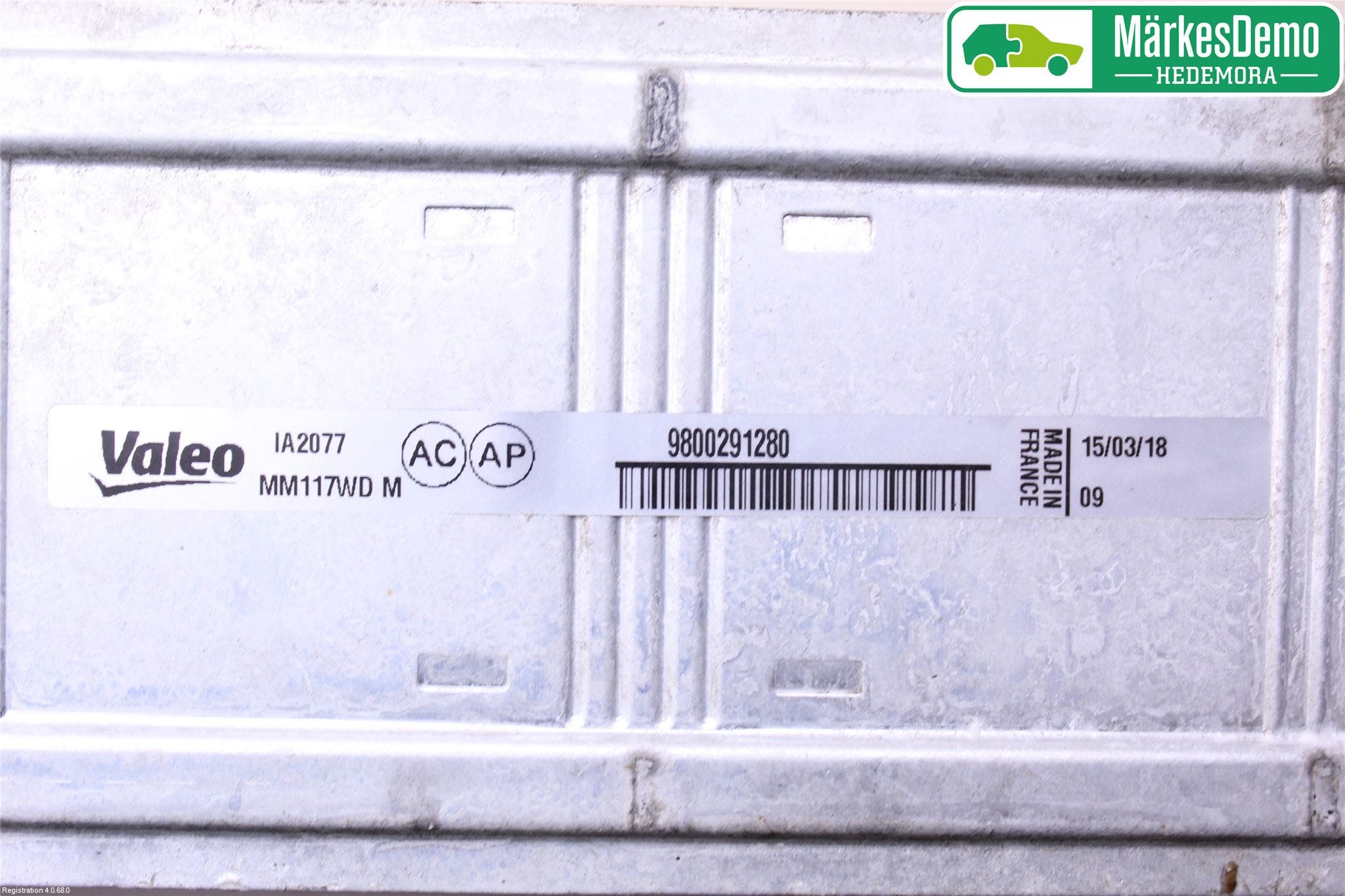 Citroen BERLINGO 08-18 Laddluft-Intercooler Kyl