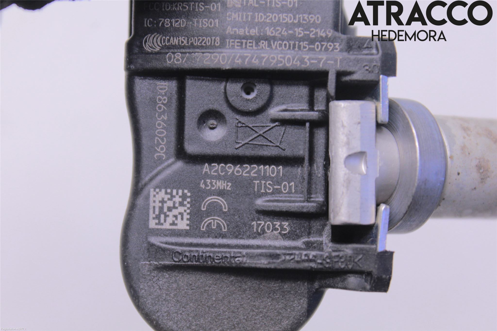 Kia NIRO (DE) 17-22 Givare Däcktryck