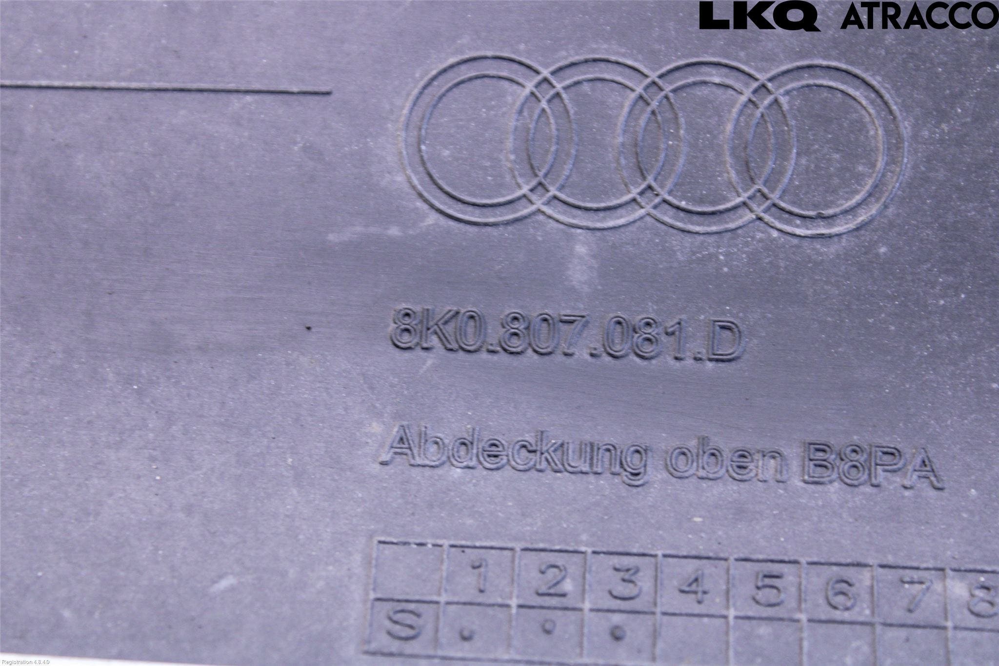 Audi A4 12-15 Täckplast Front
