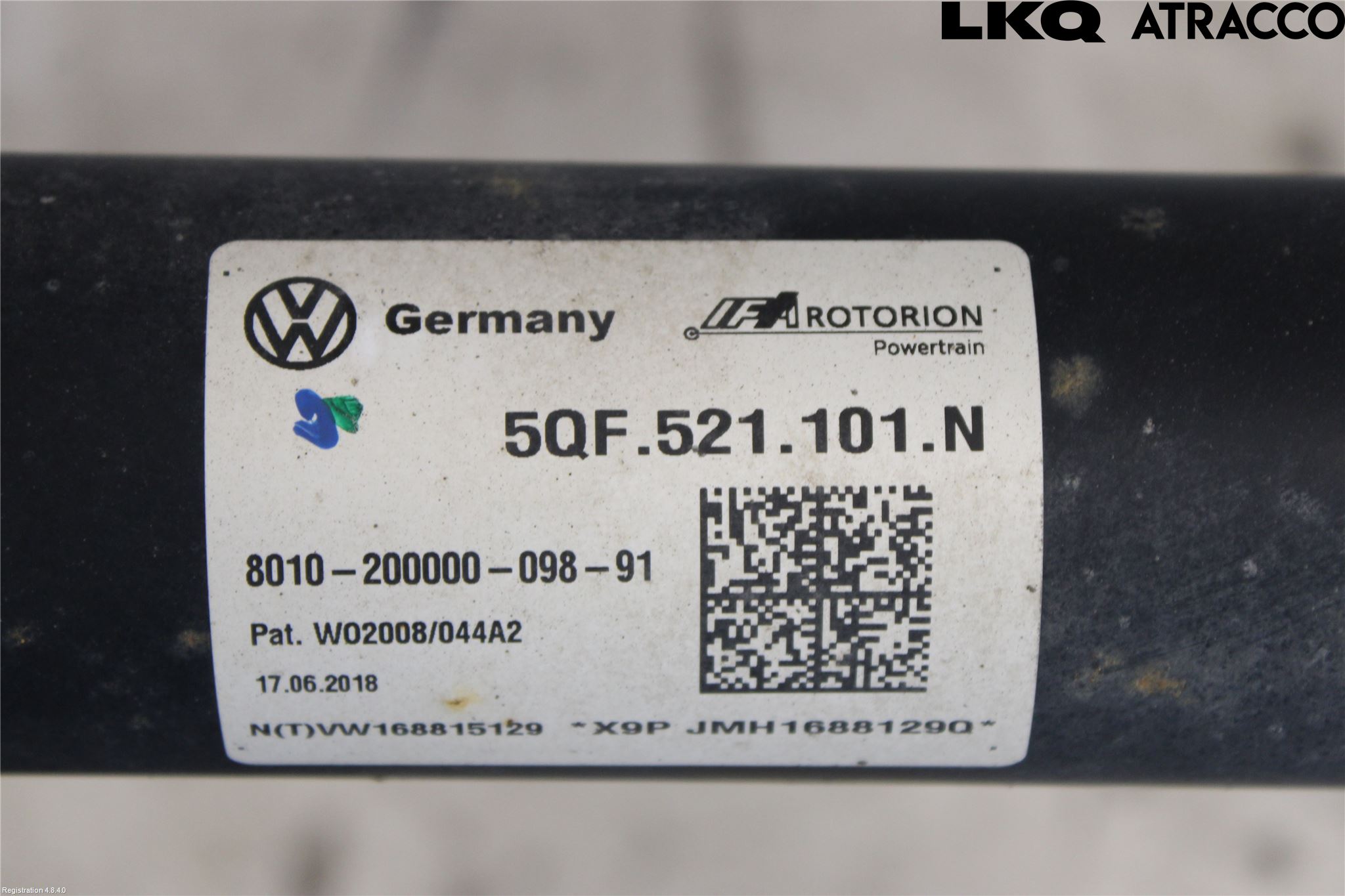 Volkswagen VW TIGUAN 16-24 Mellanaxel Komp
