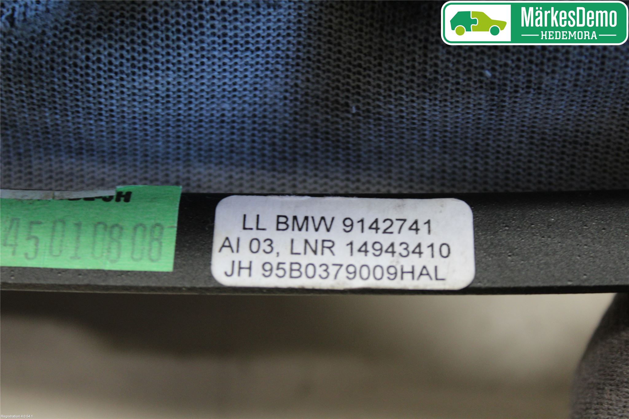 BMW 1 E87/81 5D/3D 03-11 Handbromsspak Damask-Skydd