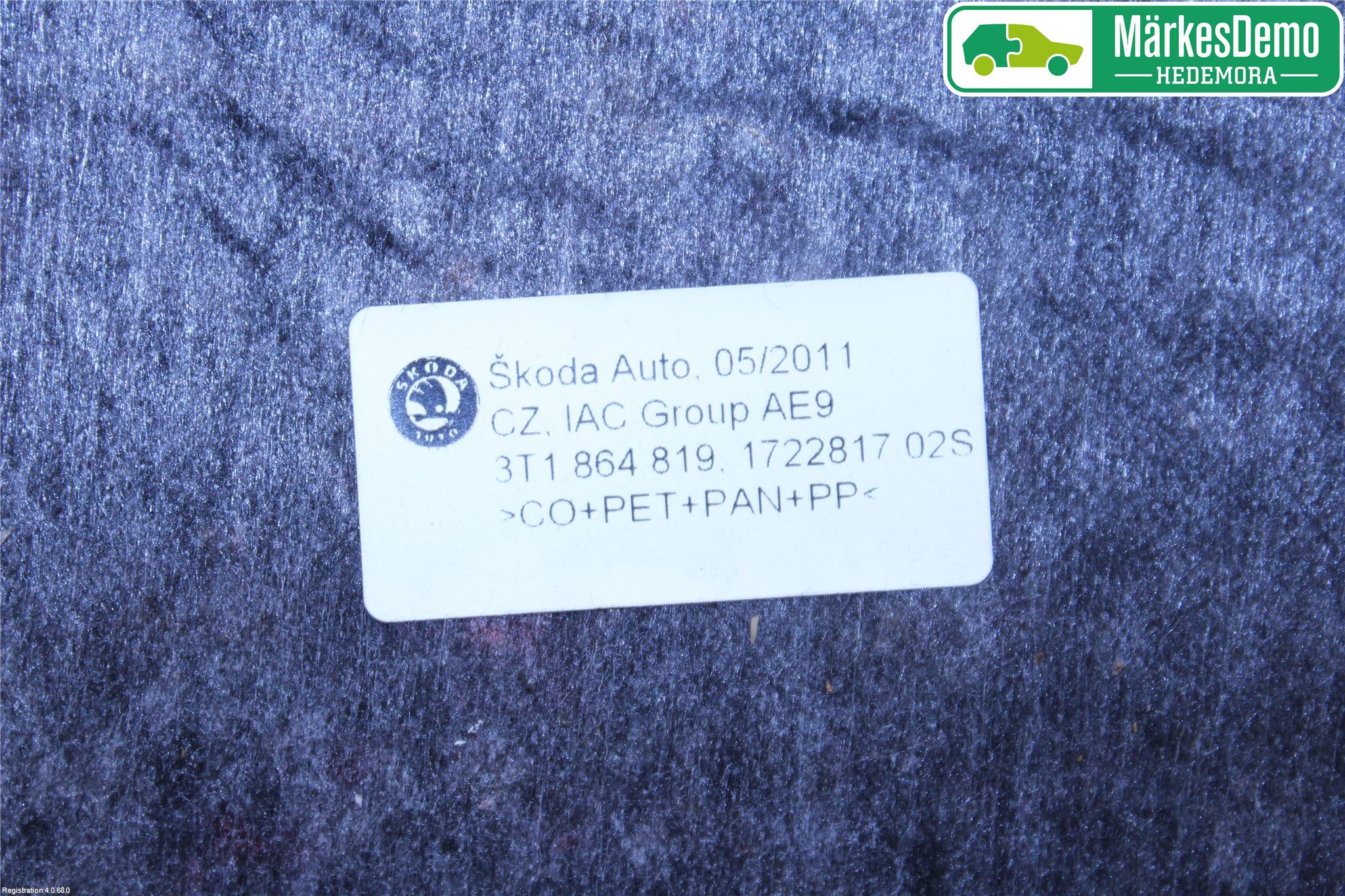 Skoda SUPERB 09-15 Handskfack