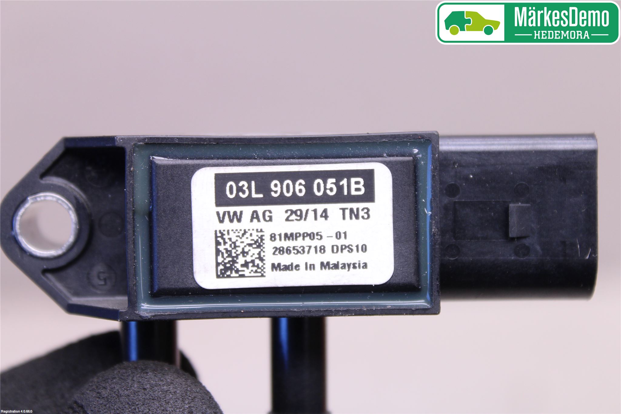 Volkswagen VW GOLF / E-GOLF VII 13-20 Givare Temp-Tryck Avgas