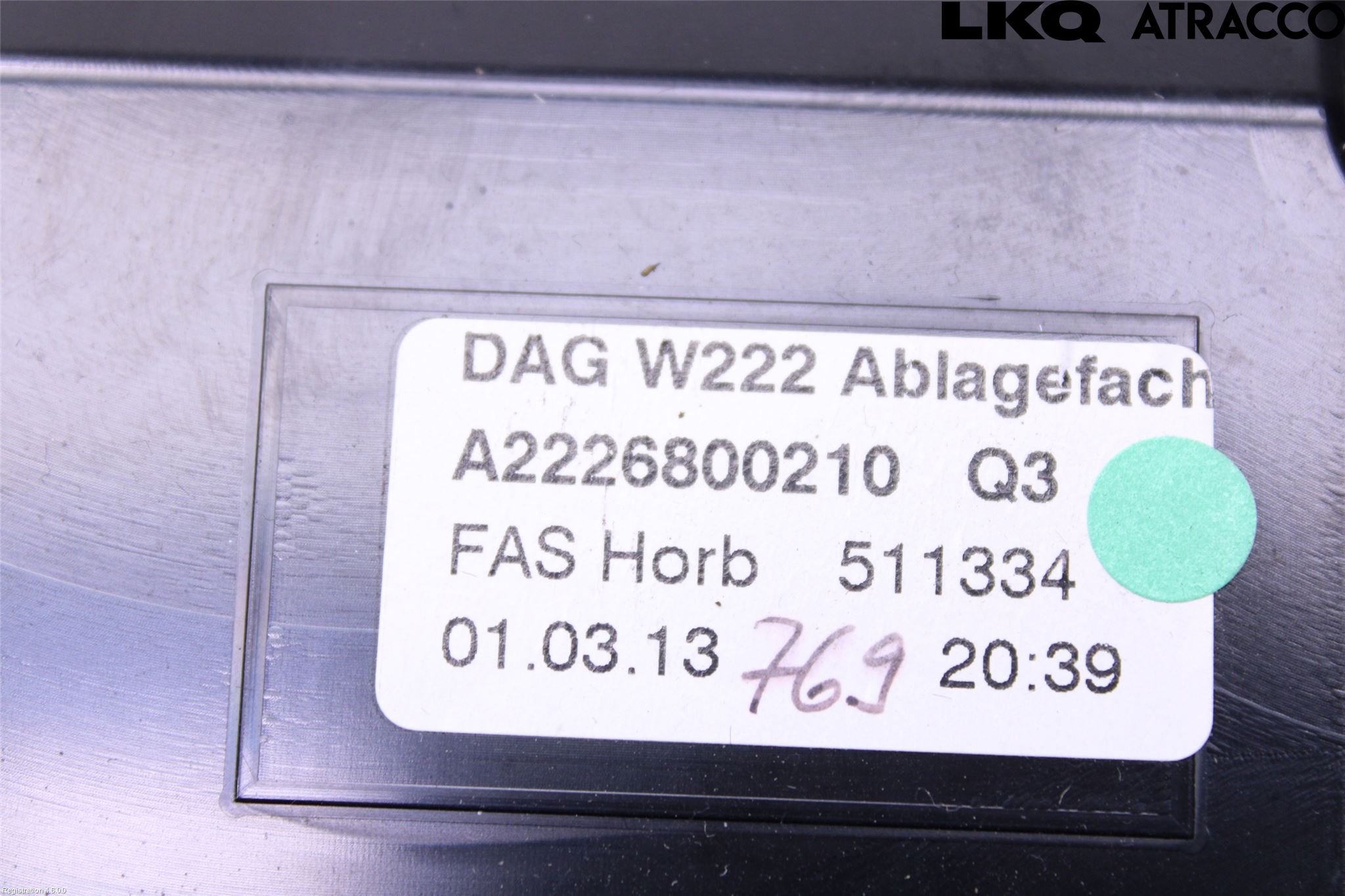 Övriga MB S-CLASS AMG (W221) Instrumentbräda Förvaringsfack