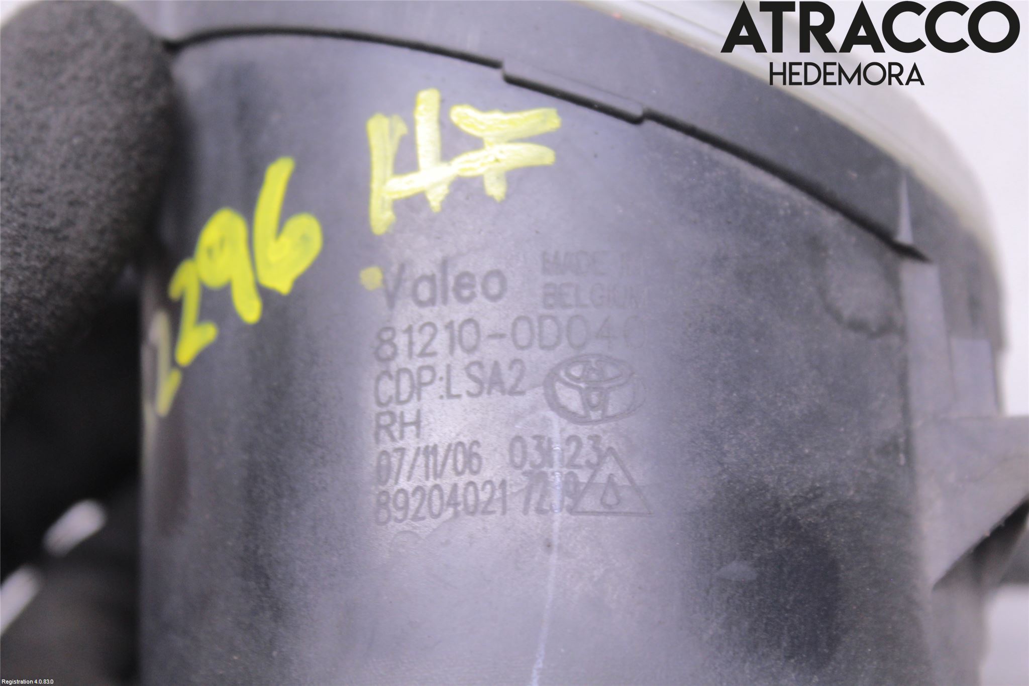 Toyota AVENSIS 07-08 Dimljus-Varselljus Fram