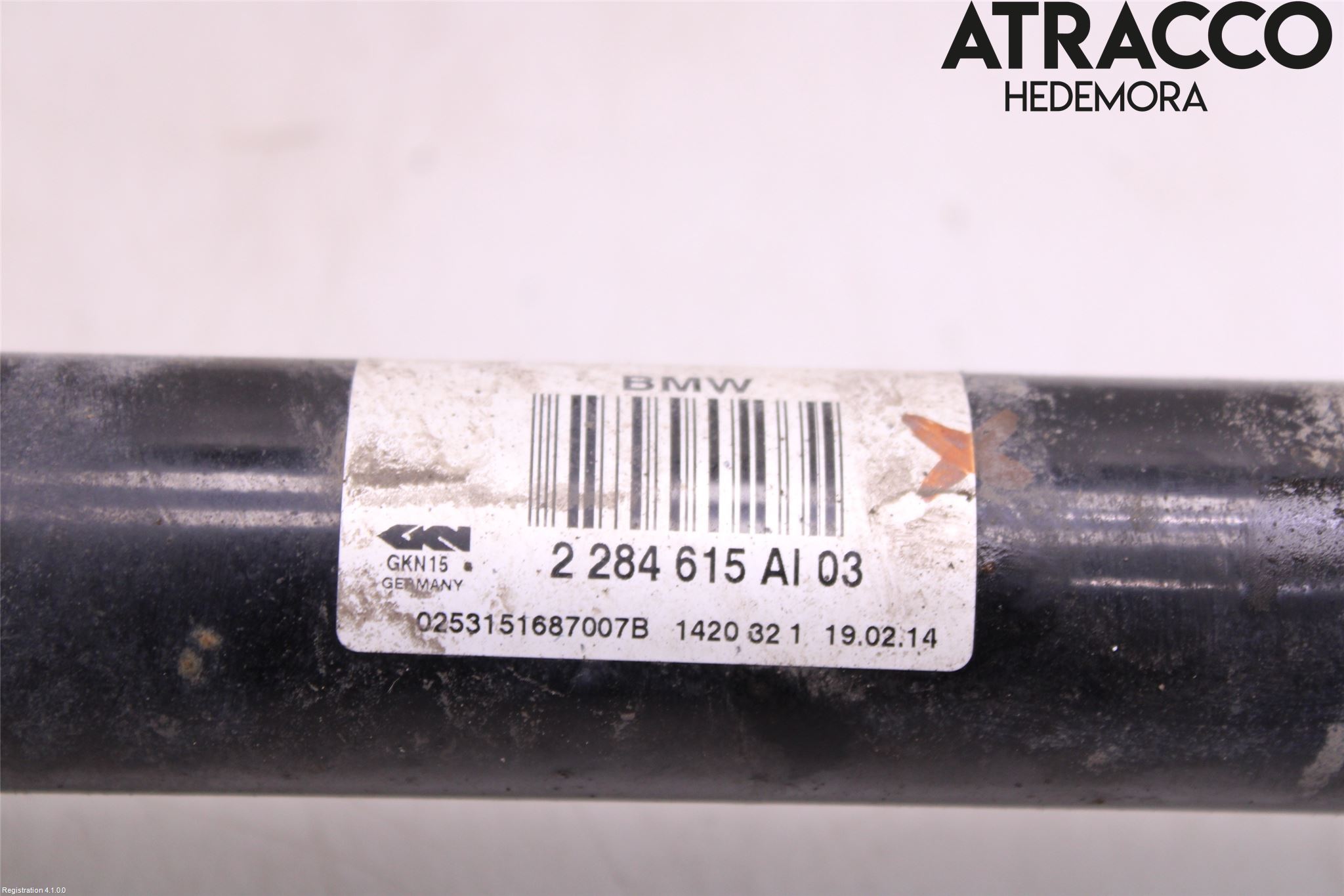 BMW 4 F32/F33/F82/F83 13-20 Drivaxel Bak Vänster