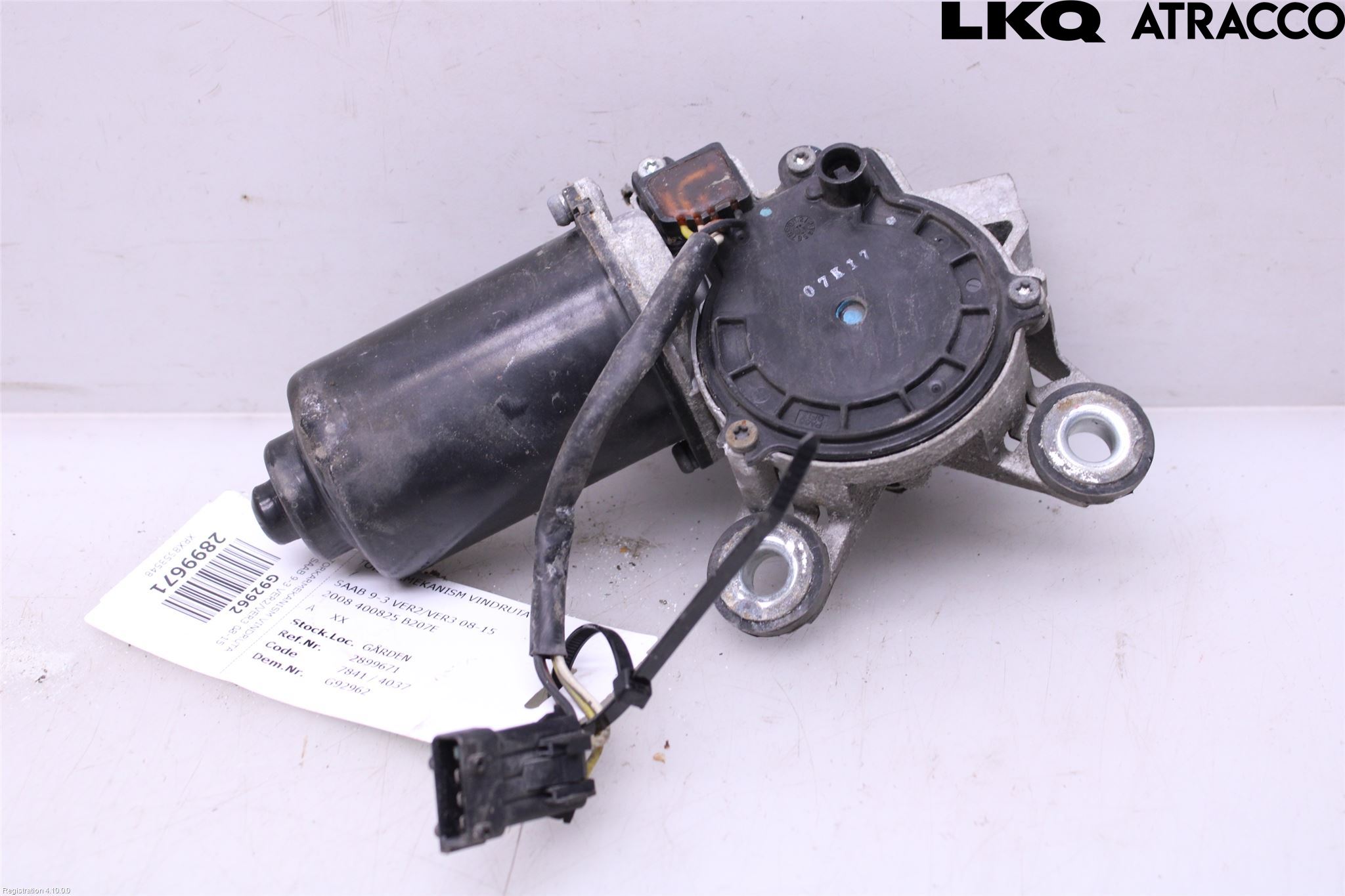 Saab 9-3 VER2/VER3 08-15 Torkarmotor Vindruta