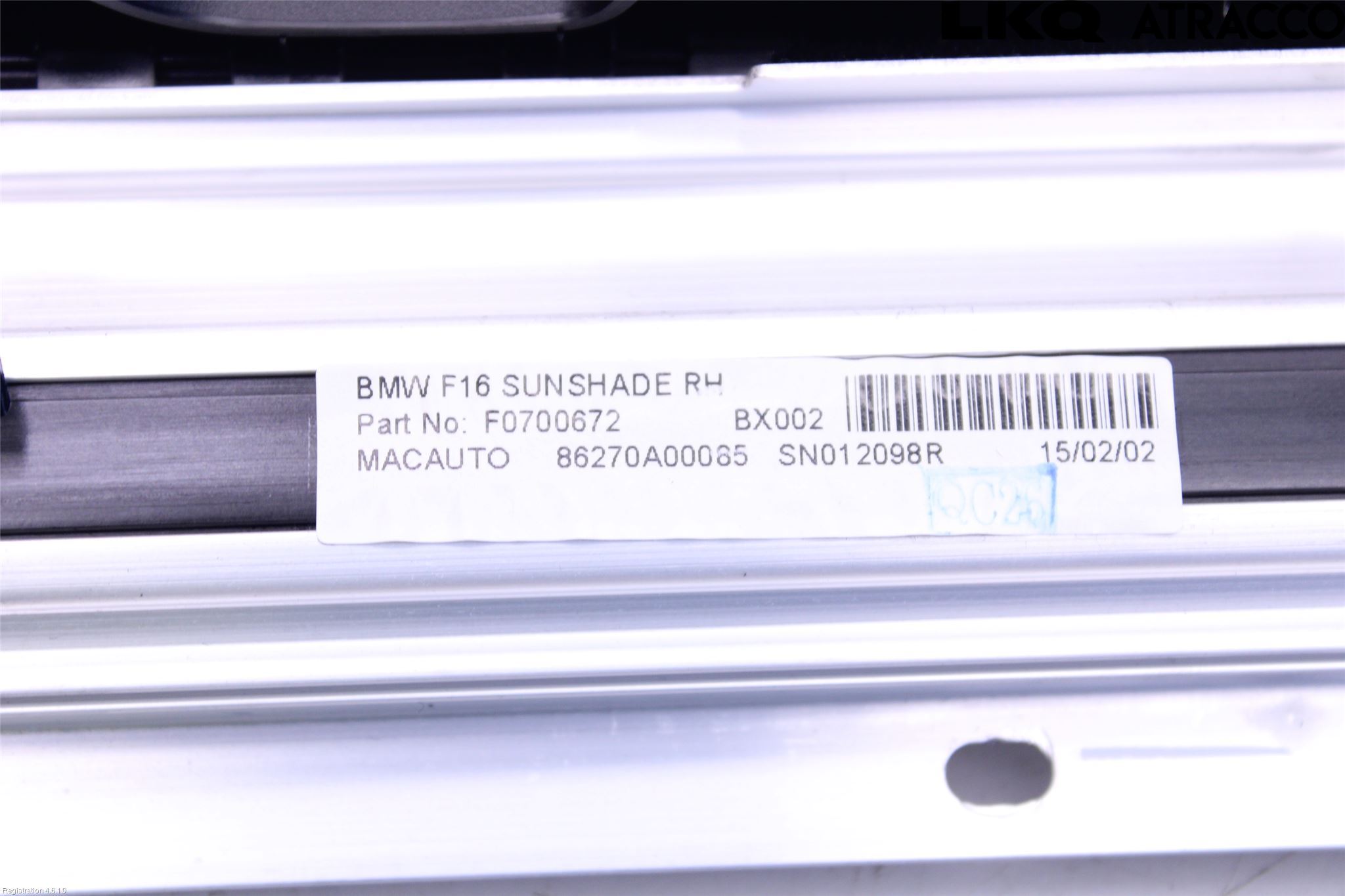 BMW X6 F16 14-19 Insynskydd