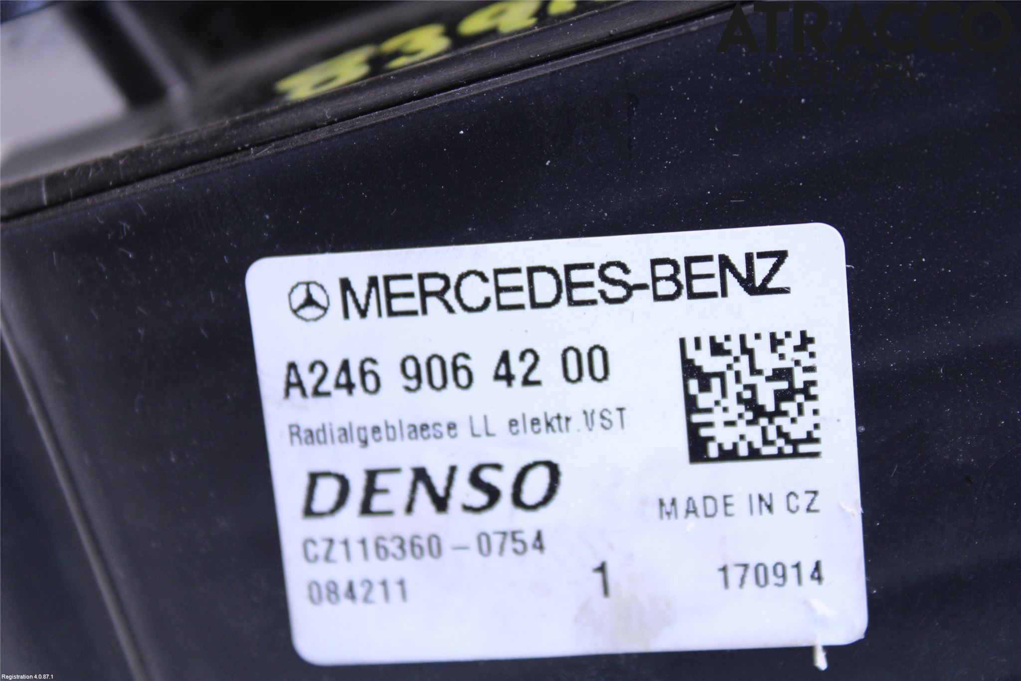 Mercedes-Benz MB CLA-KLASS (C117/X117) 13-19 Ac Värmefläkt