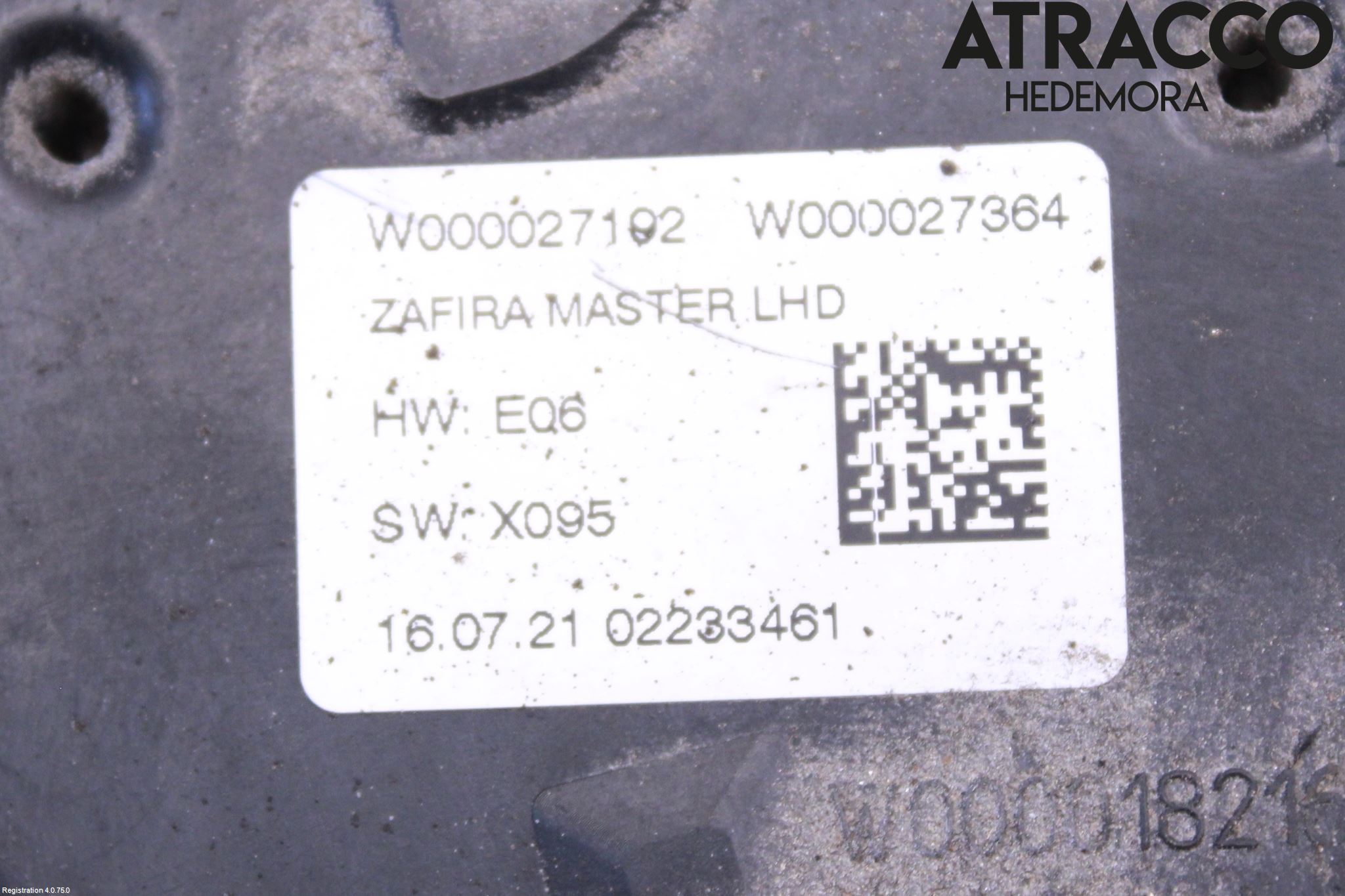 Opel ZAFIRA C 12-19 Torkarmotor Vindruta