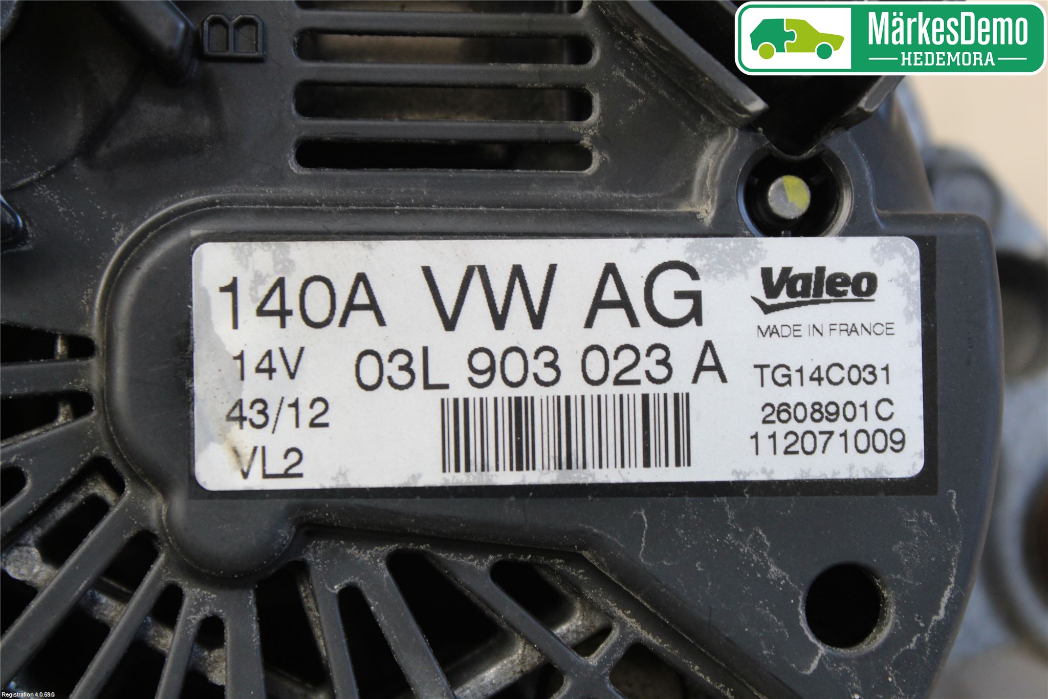 Volkswagen VW TIGUAN 07-16 Generator