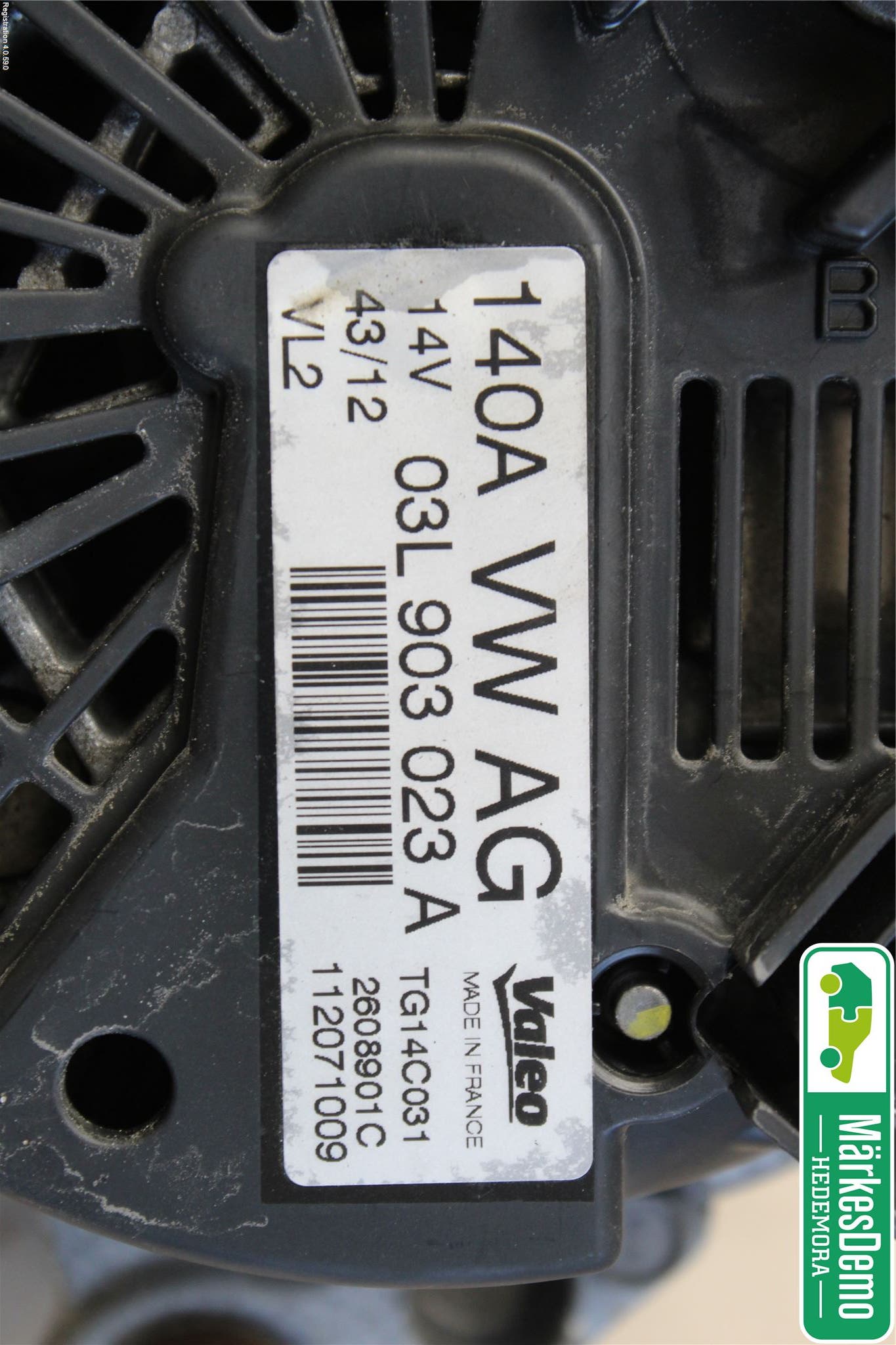 Volkswagen VW TIGUAN 07-16 Generator