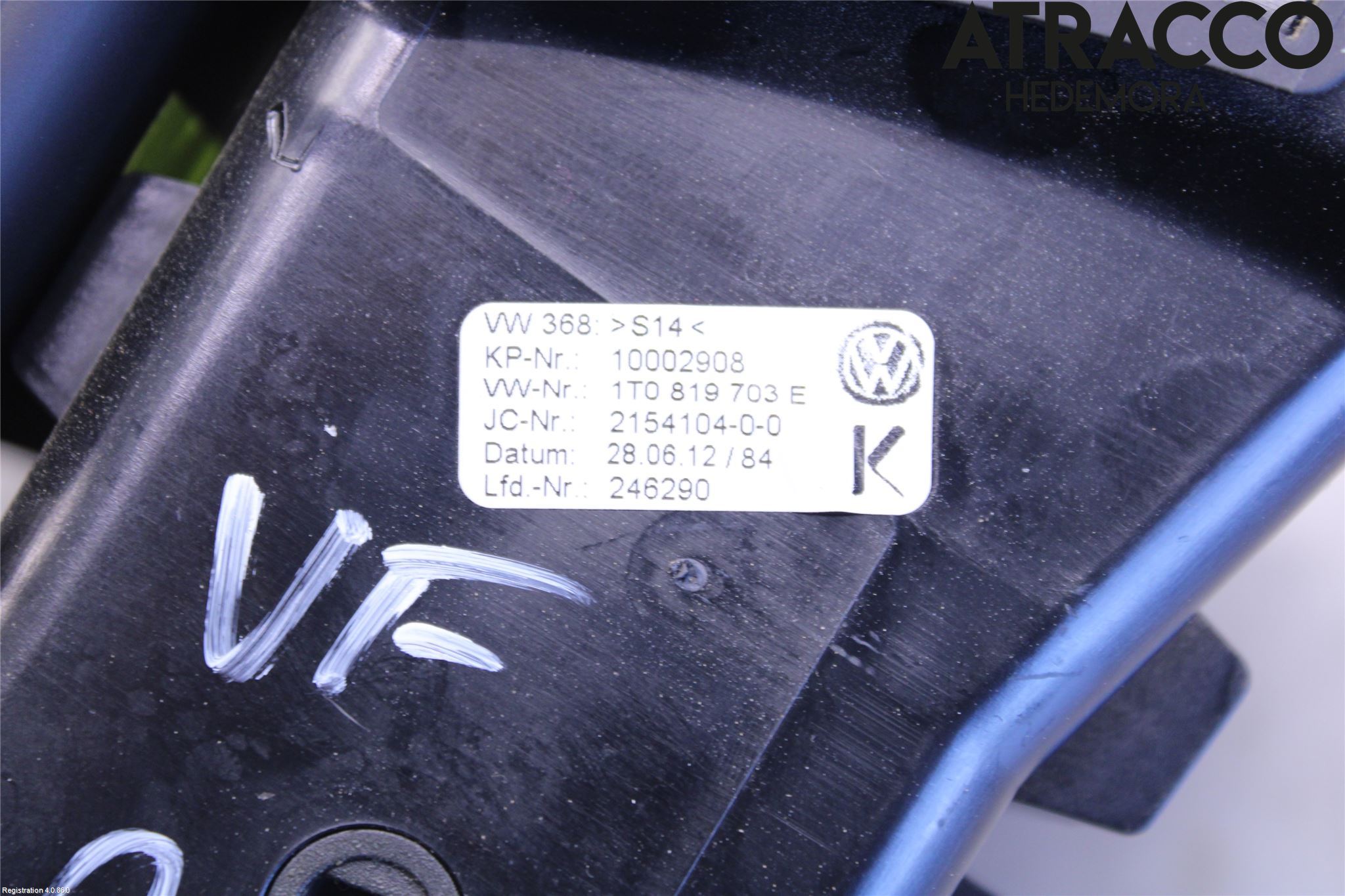 Volkswagen VW TOURAN 10-15 Defrosterkanal-Munstycke