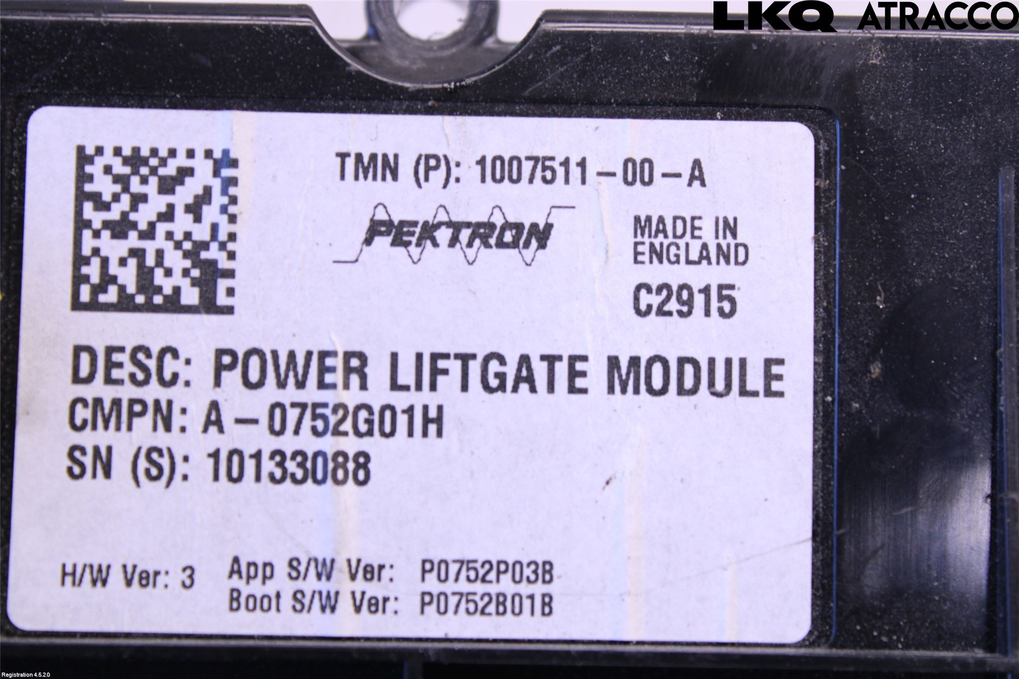 Tesla MODEL S 13- Styrenhet Baklucka