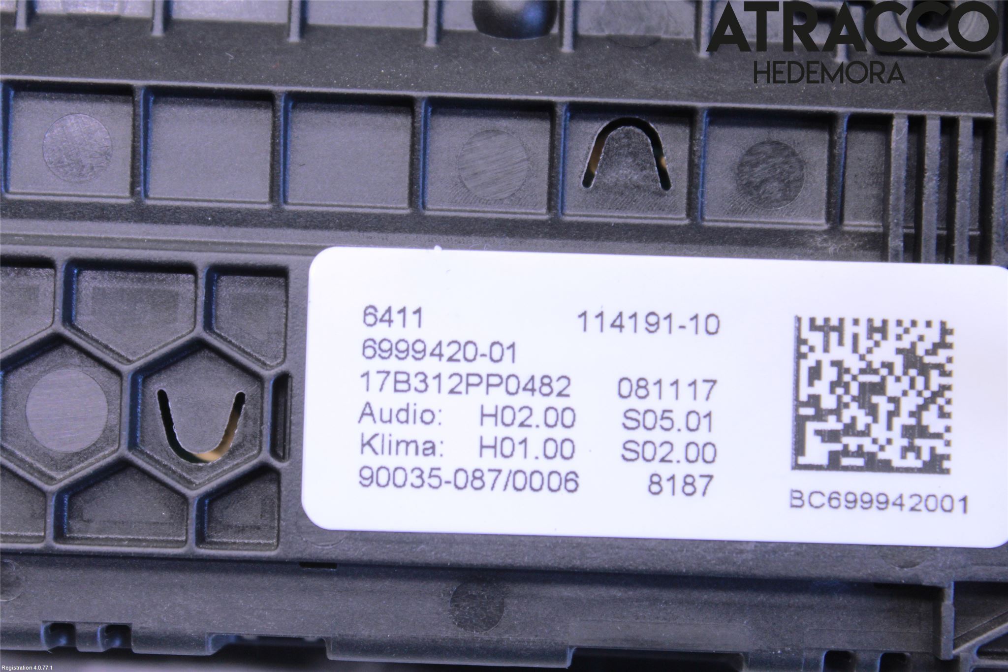 BMW 5 G30/G31/F90 17-23 Ac Styrenhet Ac Manöveren