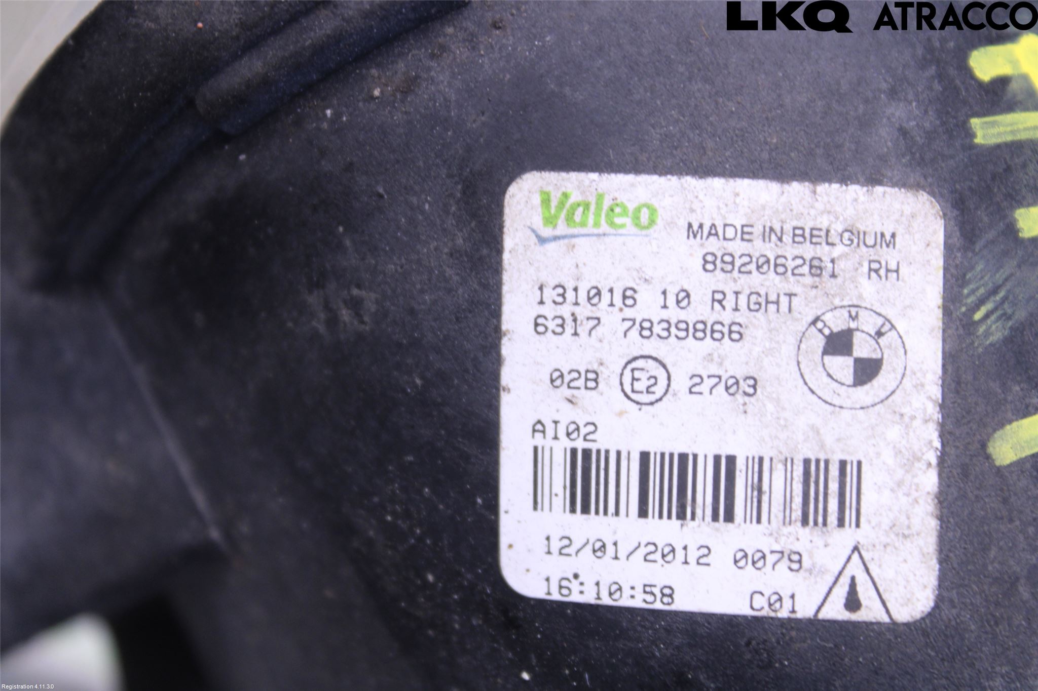 BMW 5 F10/F11/F18 09-17 Dimljus-Varselljus Fram