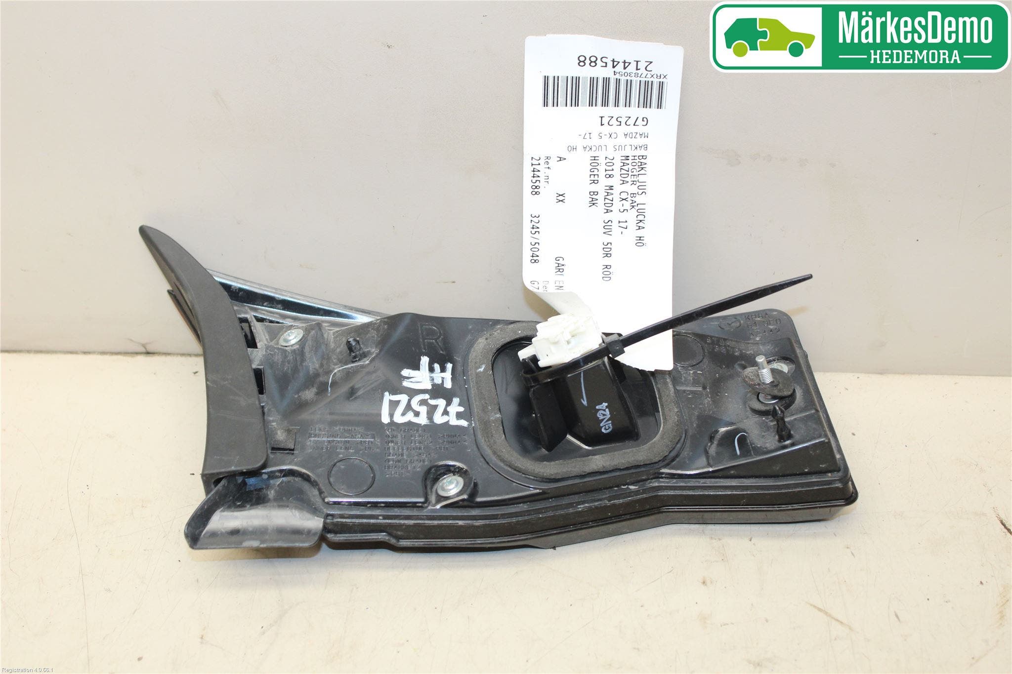 Mazda CX-5 17- Bakljus Lucka Hö