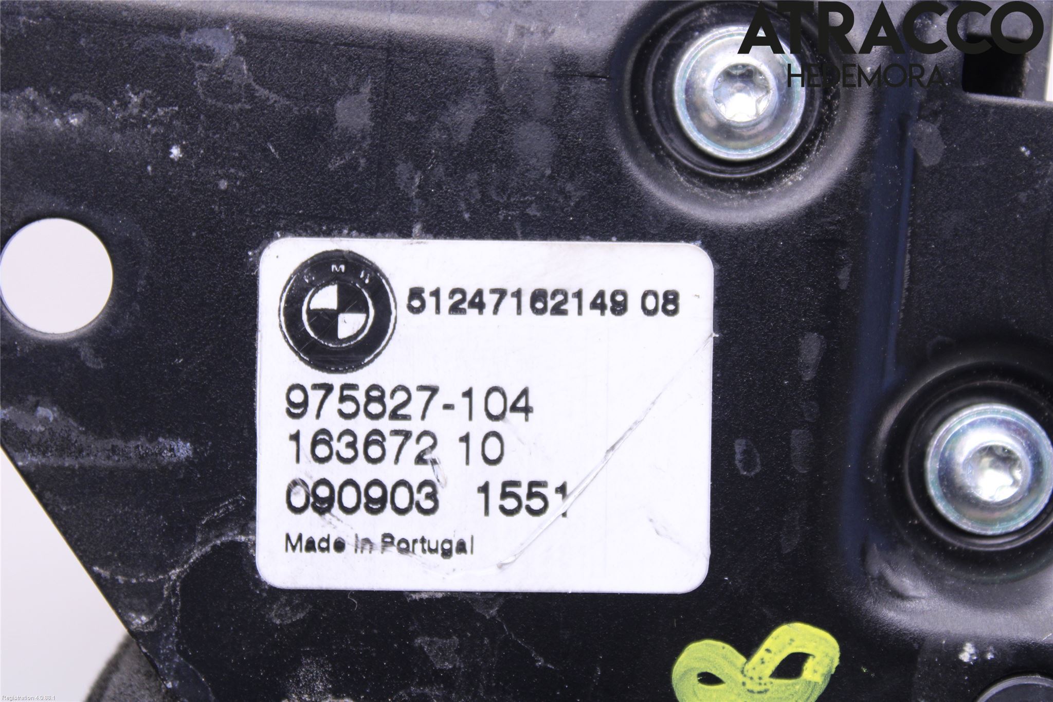 BMW X5 E70 07-13 Bakluckehandtag Inre