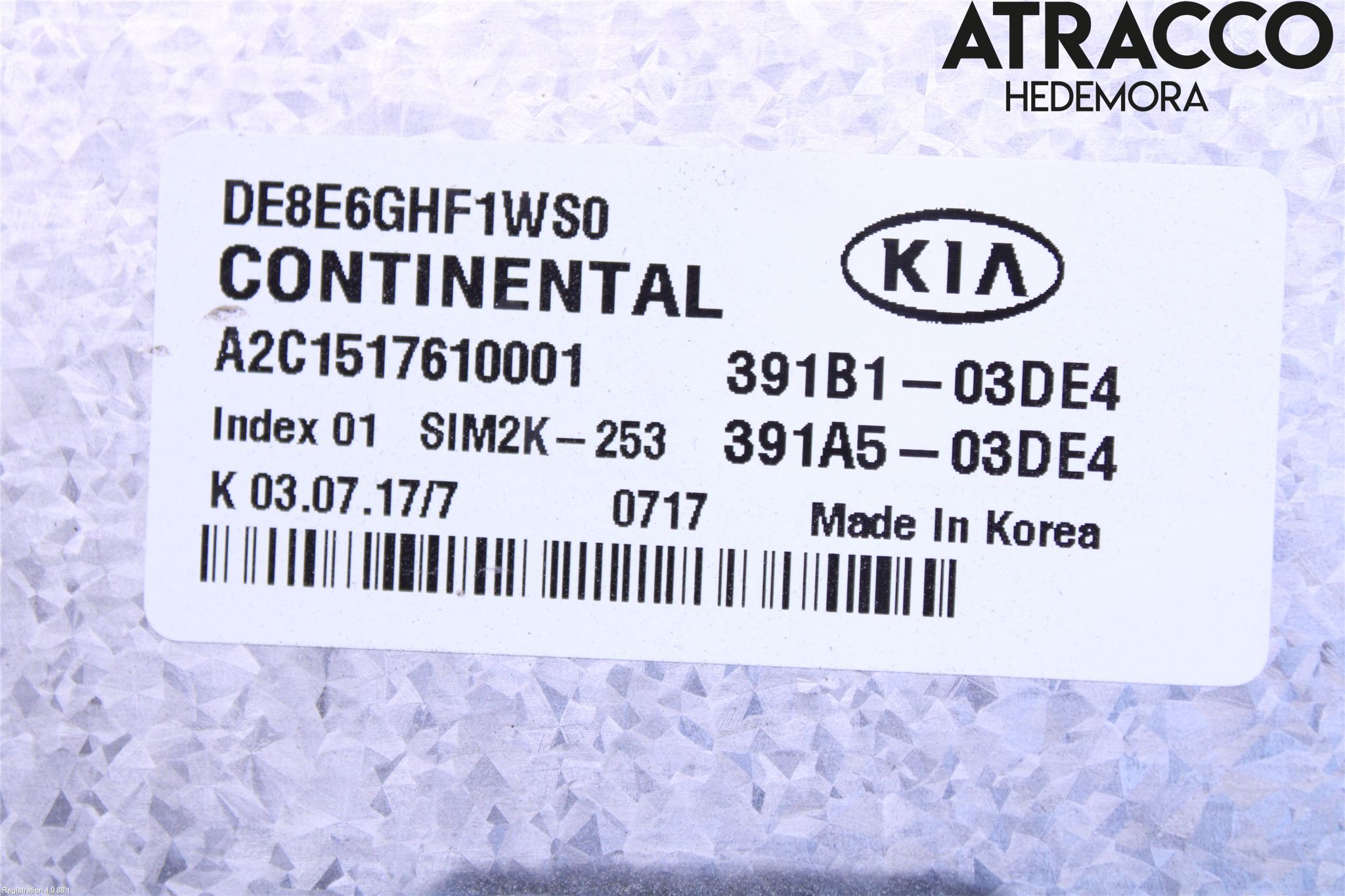 Kia NIRO (DE) 17-22 Styrenhet Insprut Bensin