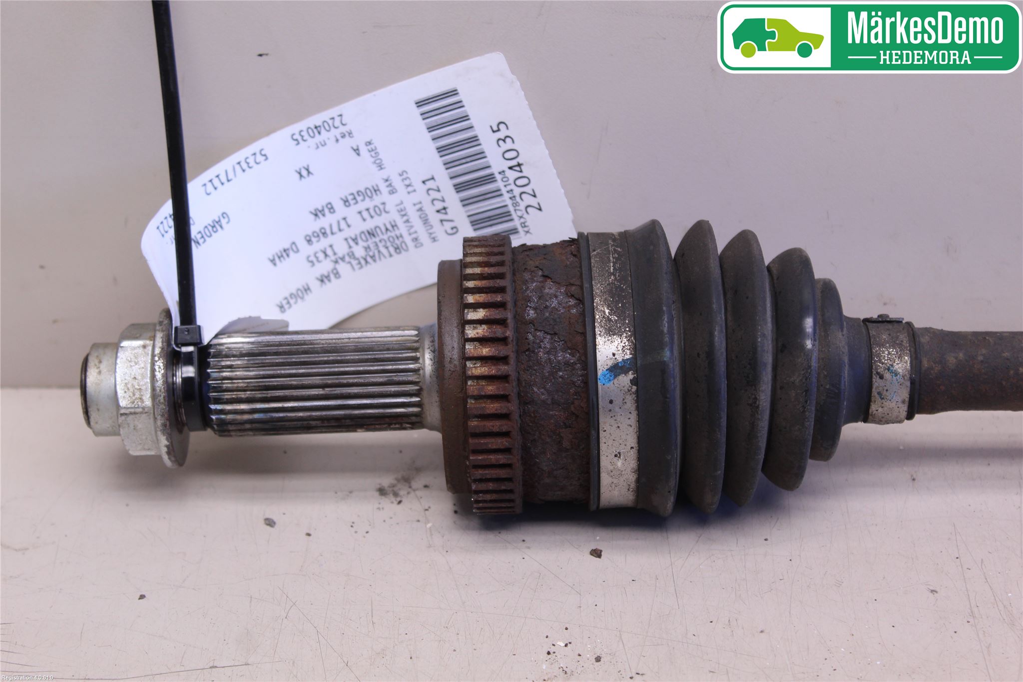 Hyundai ix35 Drivaxel Bak Höger