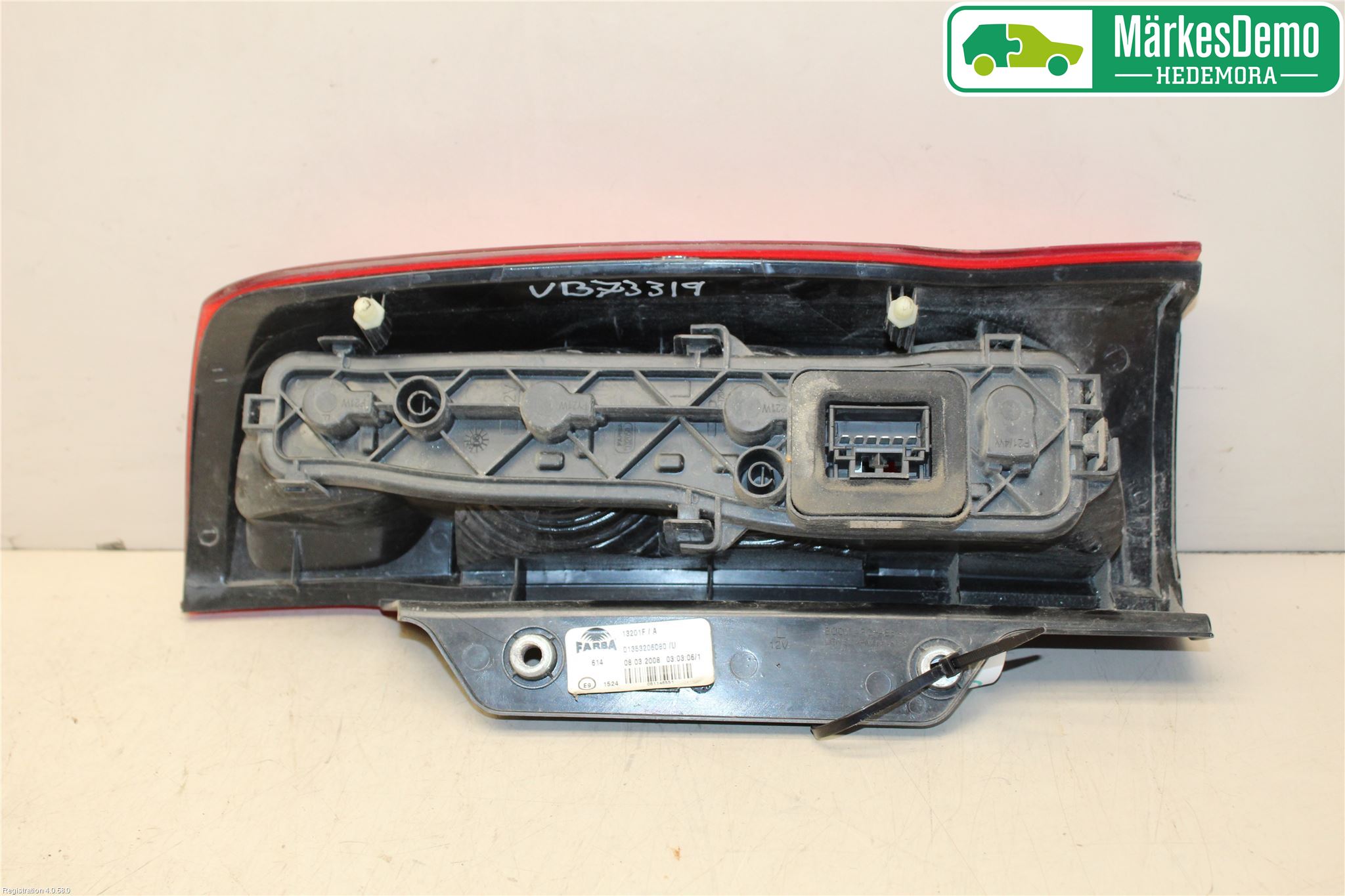 Peugeot BIPPER Bakljus Vänster