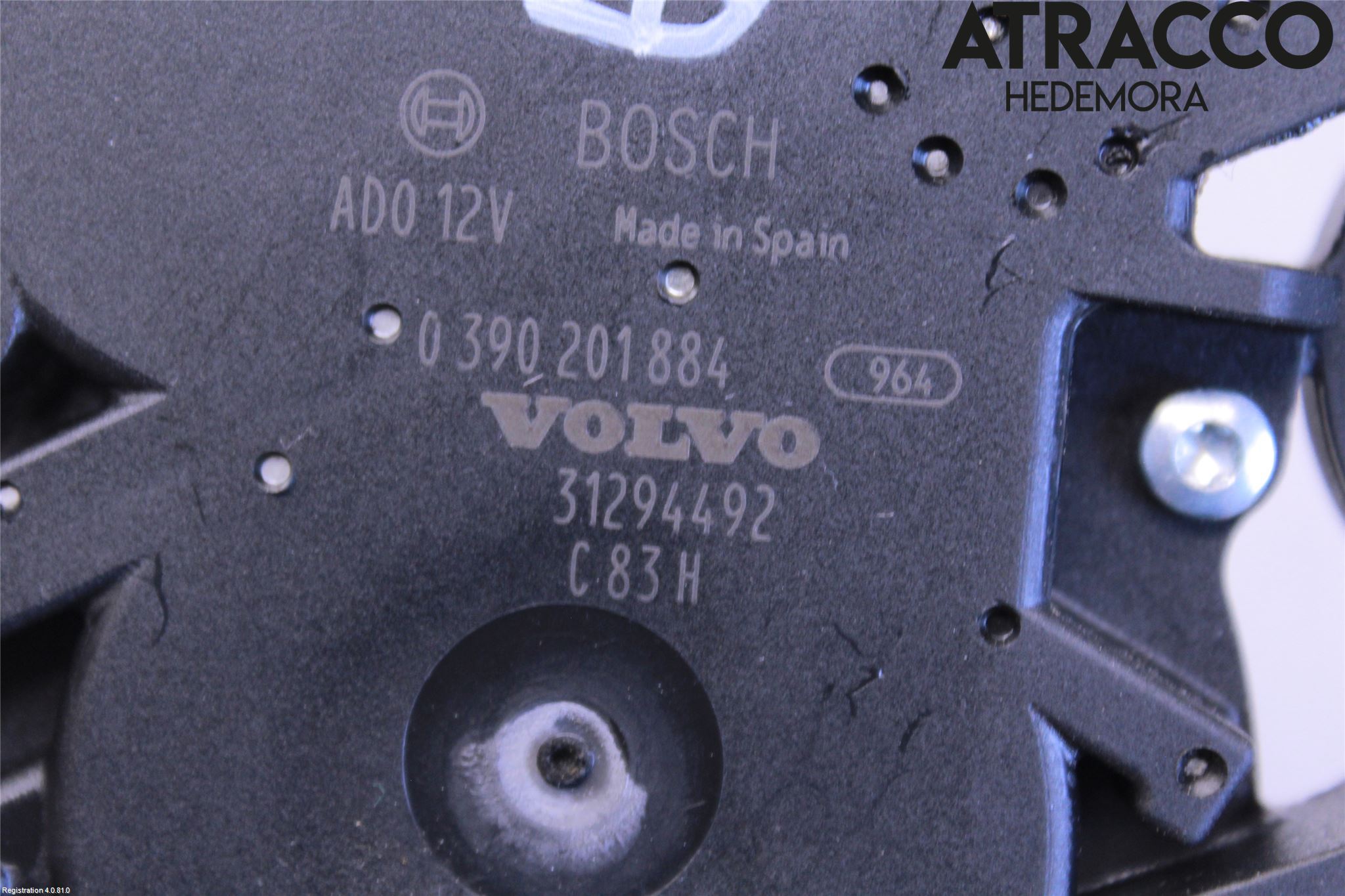 Volvo V60 CROSS COUNTRY 16-18 Torkarmotor Baklucka