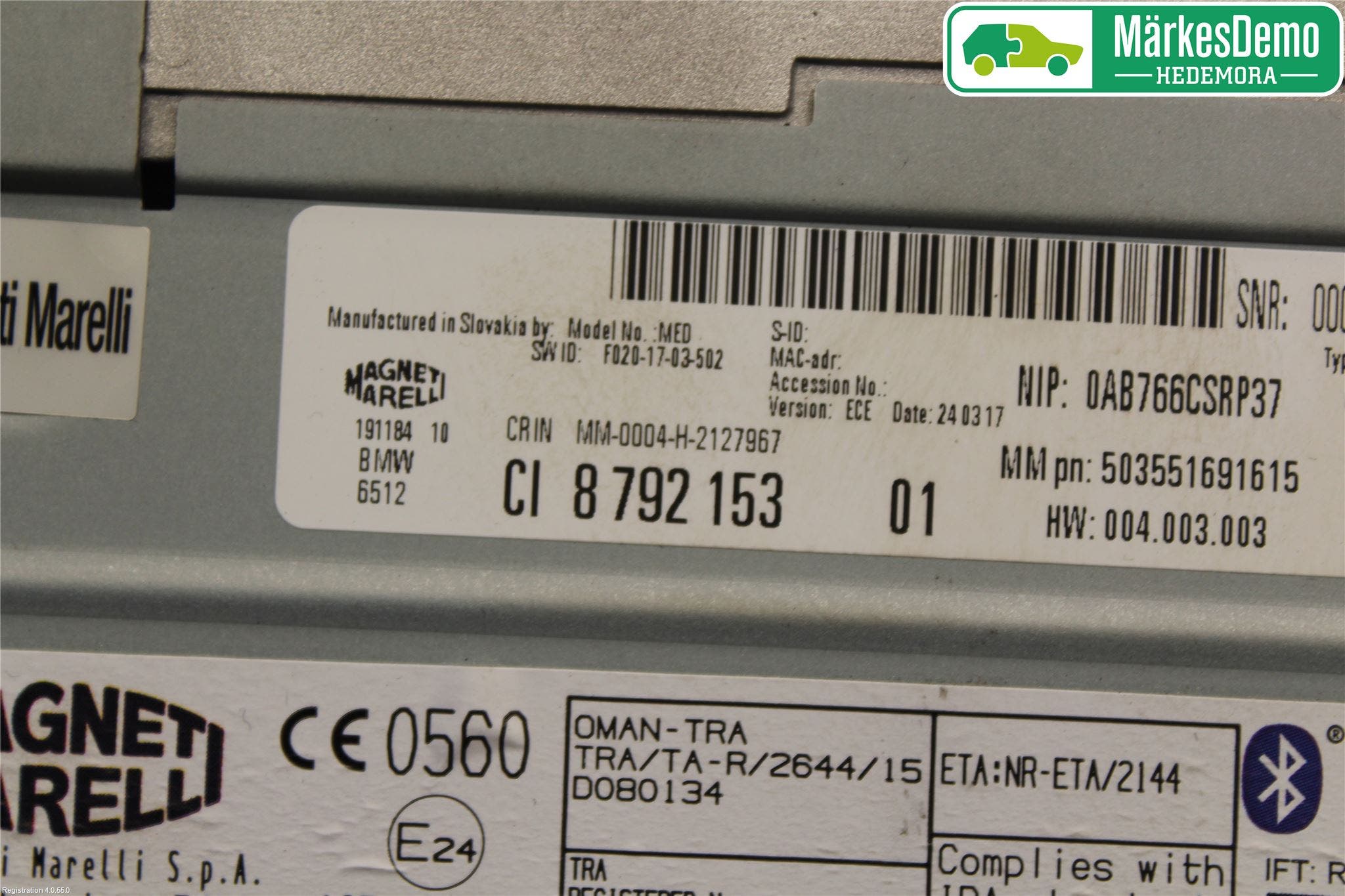 Mini ONE/COOPER 3DR F56 14-24 Cd Radio - Multimediapanel