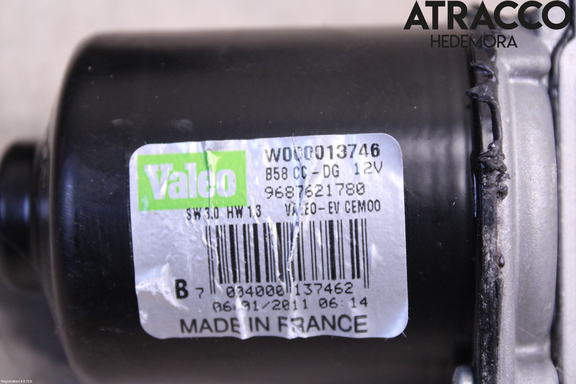 Citroen C4 GRAND PICASSO 07-13 Torkarmotor Vindruta