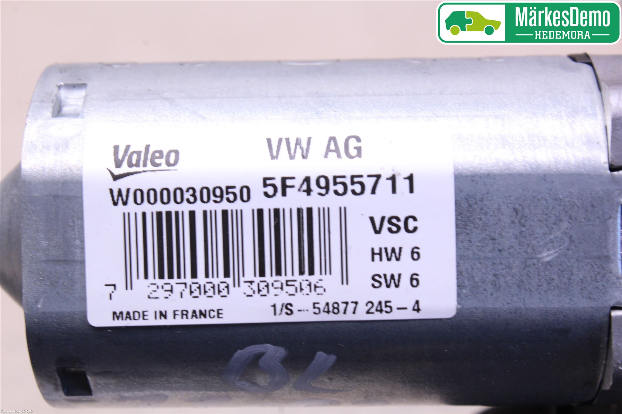 Skoda RAPID Torkarmotor Baklucka