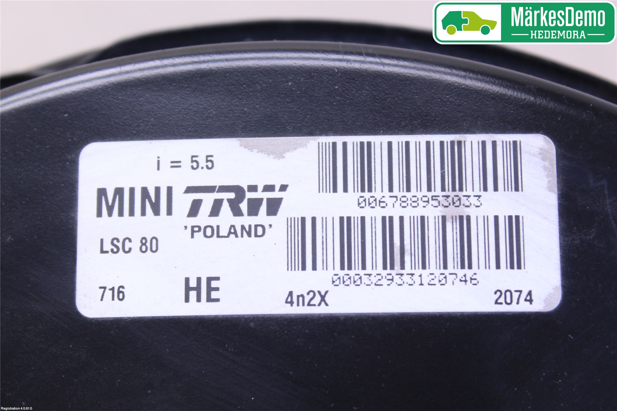 Mini COUPE R56 05-14 Bromsservo