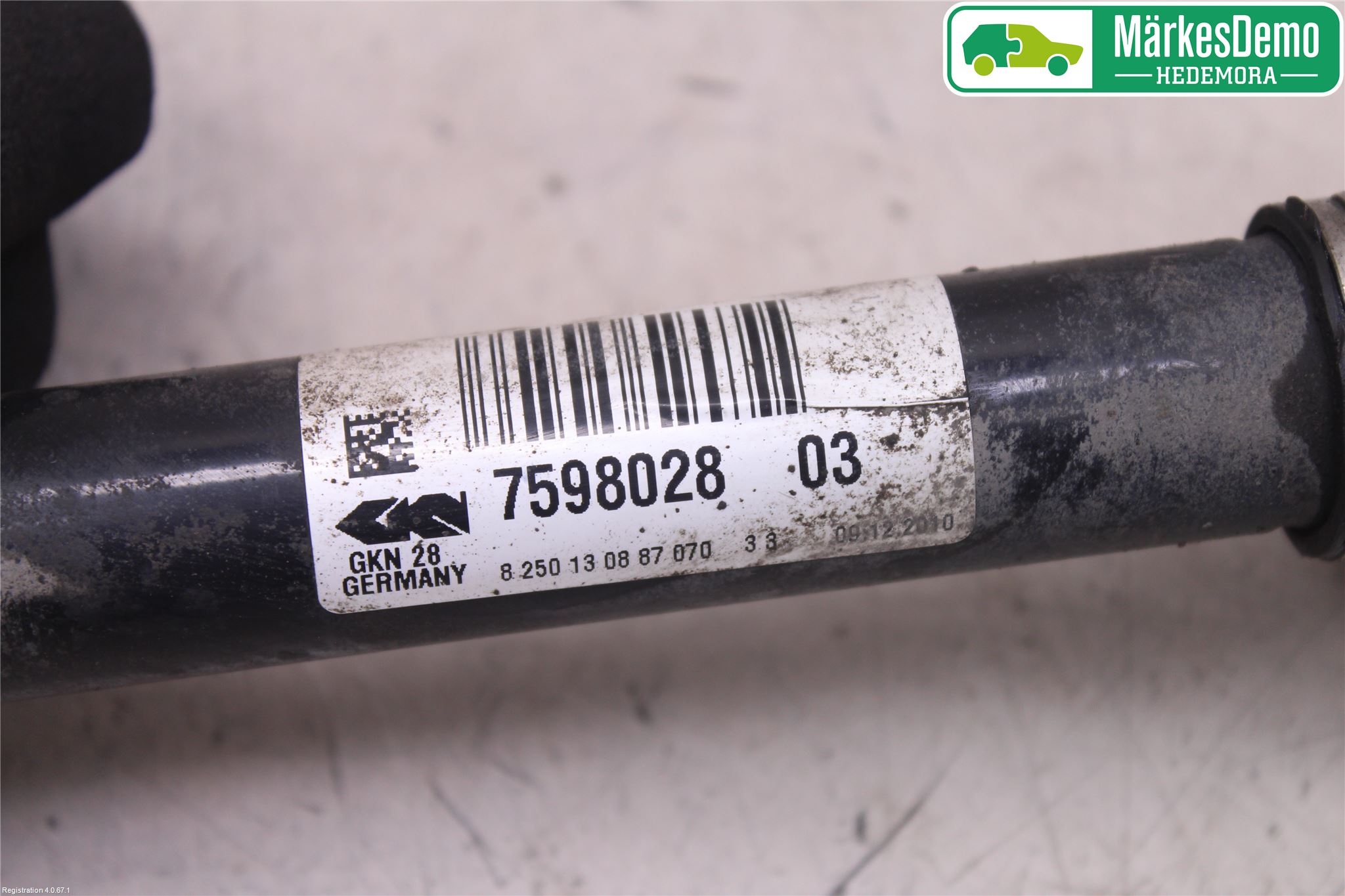 BMW X3 F25 10-17 Drivaxel Fram Höger