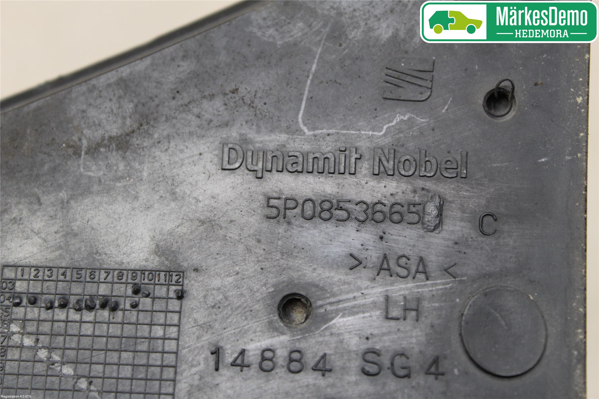 Seat ALTEA Dimljussarg Fram