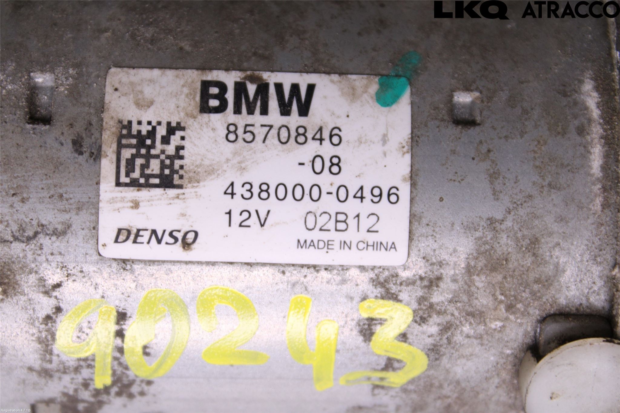 BMW 3 F30/F31/F80 12-19 Startmotor Diesel