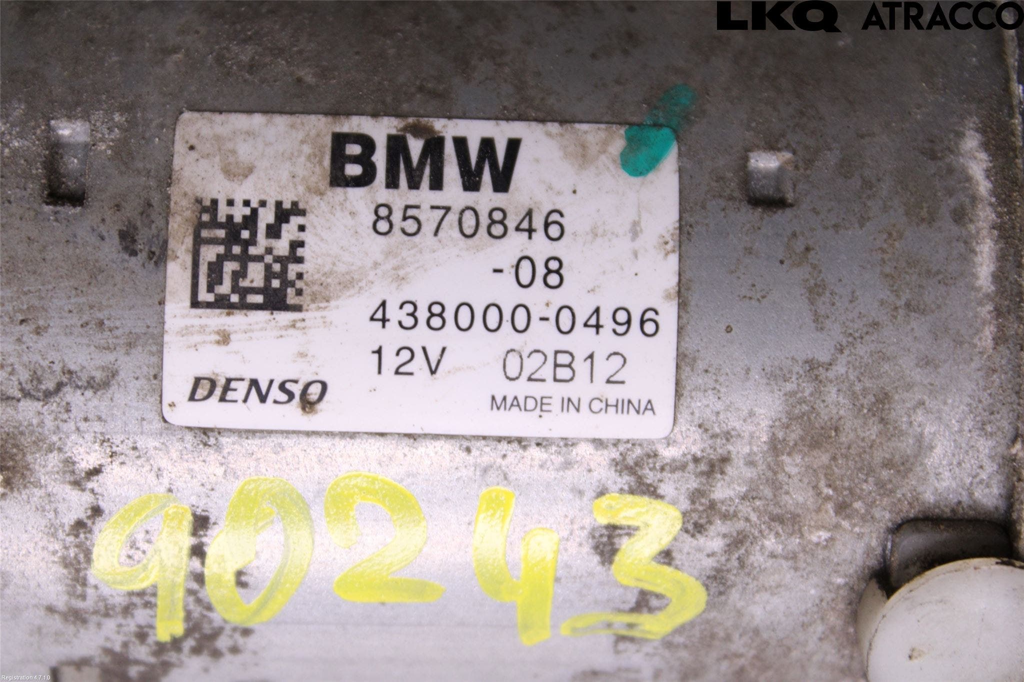 BMW 3 F30/F31/F80 12-19 Startmotor Diesel