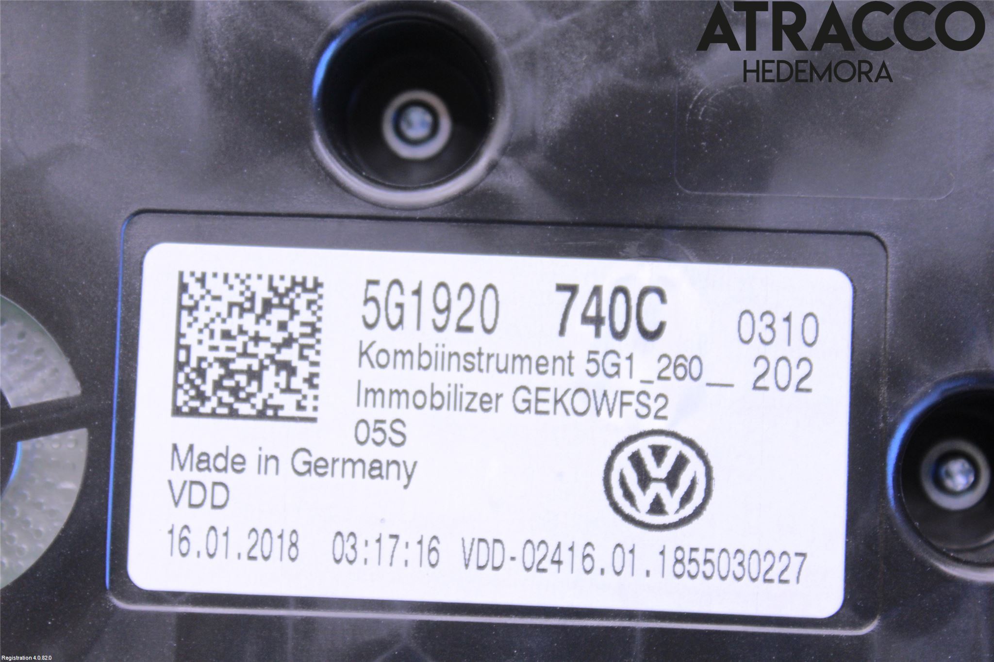 Volkswagen VW GOLF / E-GOLF VII 13-20 Instrument Komb