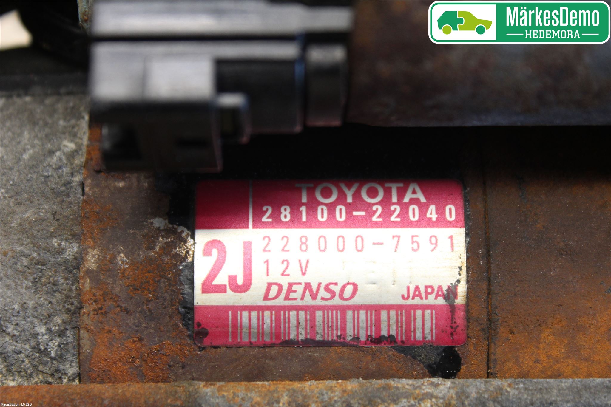 Toyota COROLLA 02-07 Startmotor